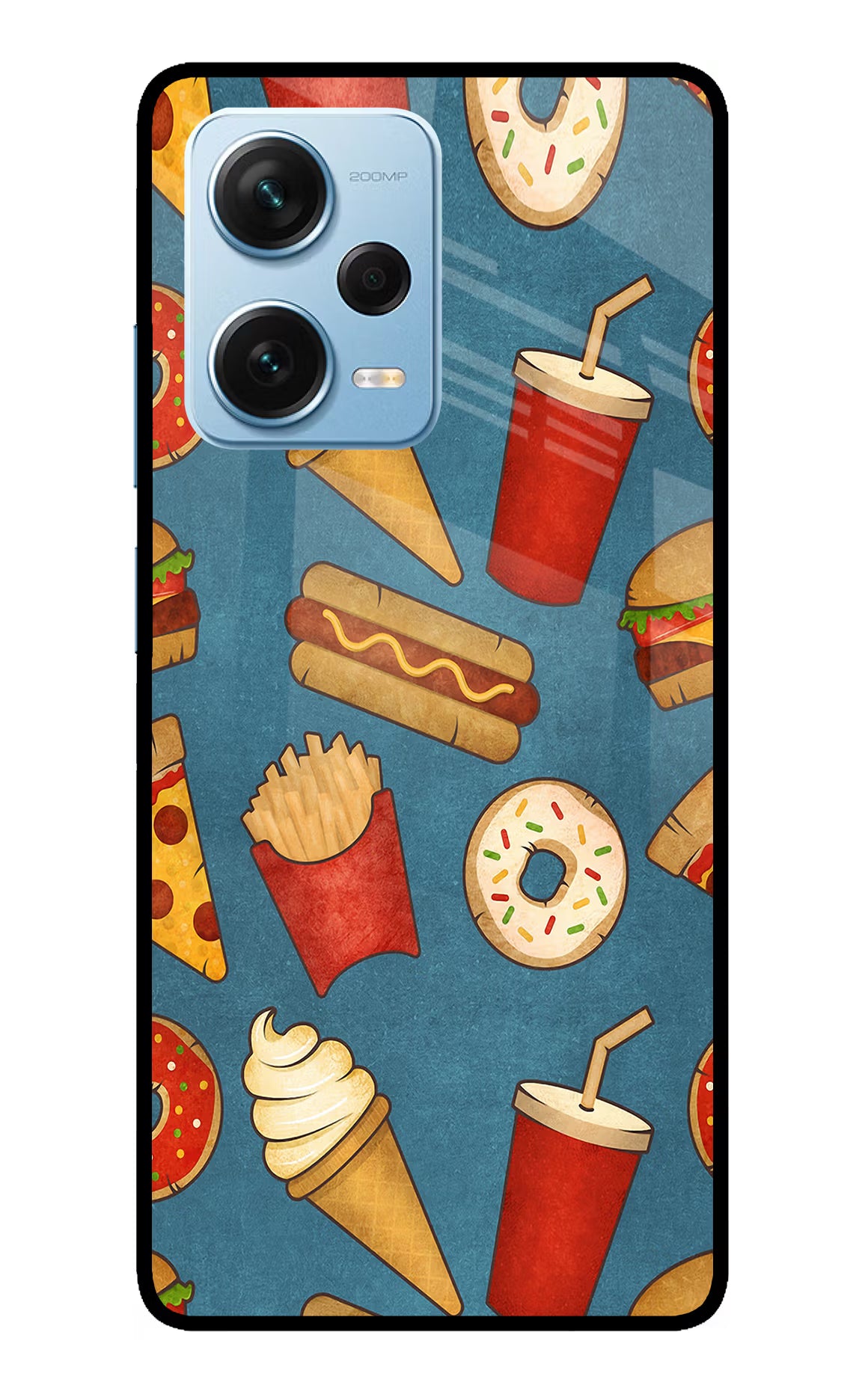 Foodie Redmi Note 12 Pro+ 5G Glass Case - Foodie Redmi Note 12 Pro+ 5G Glass Case Foodie Redmi Note 12 Pro+ 5G Glass Case