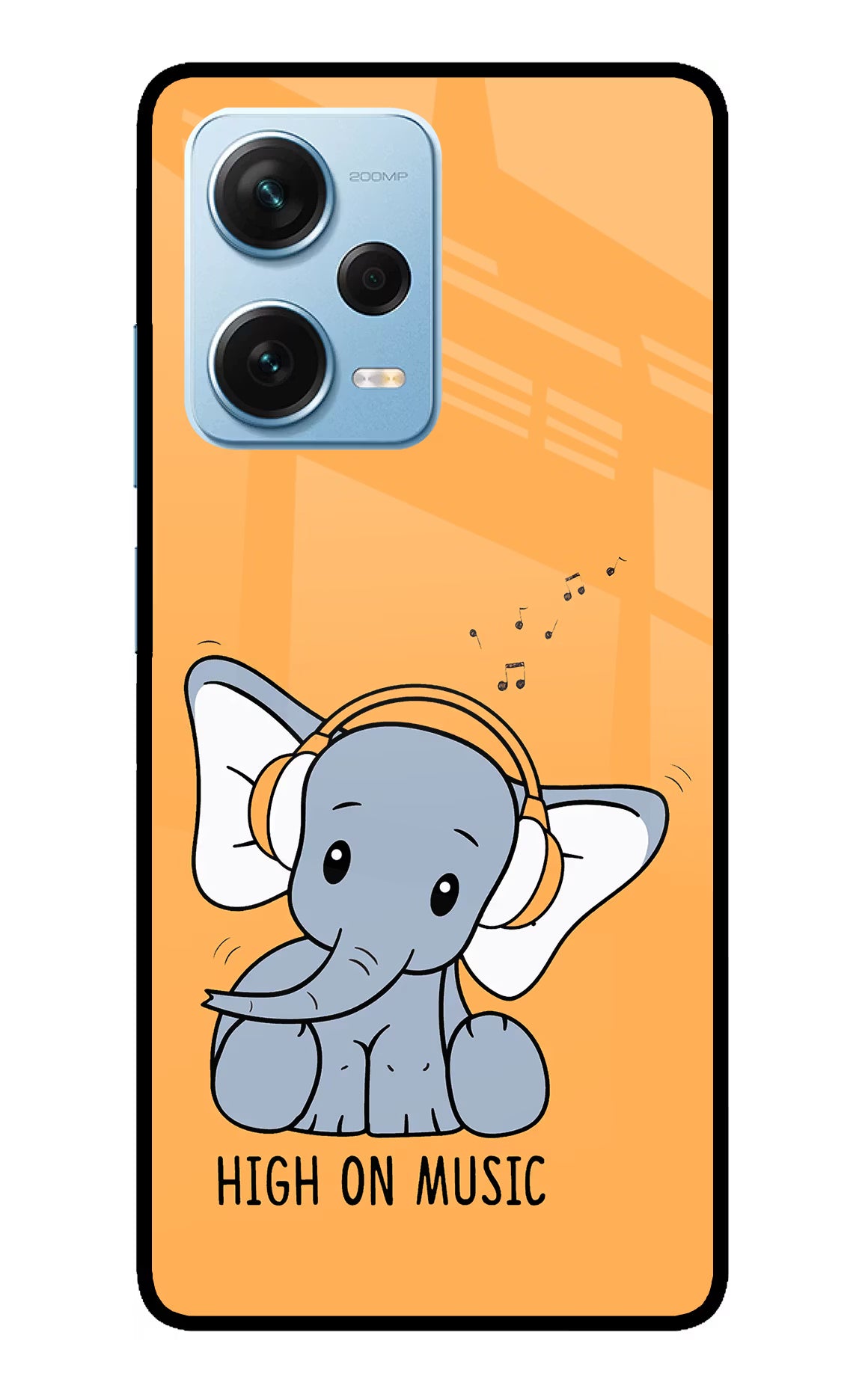 High On Music Redmi Note 12 Pro+ 5G Glass Case - High On Music Redmi Note 12 Pro+ 5G Glass Case High On Music Redmi Note 12 Pro+ 5G Glass Case