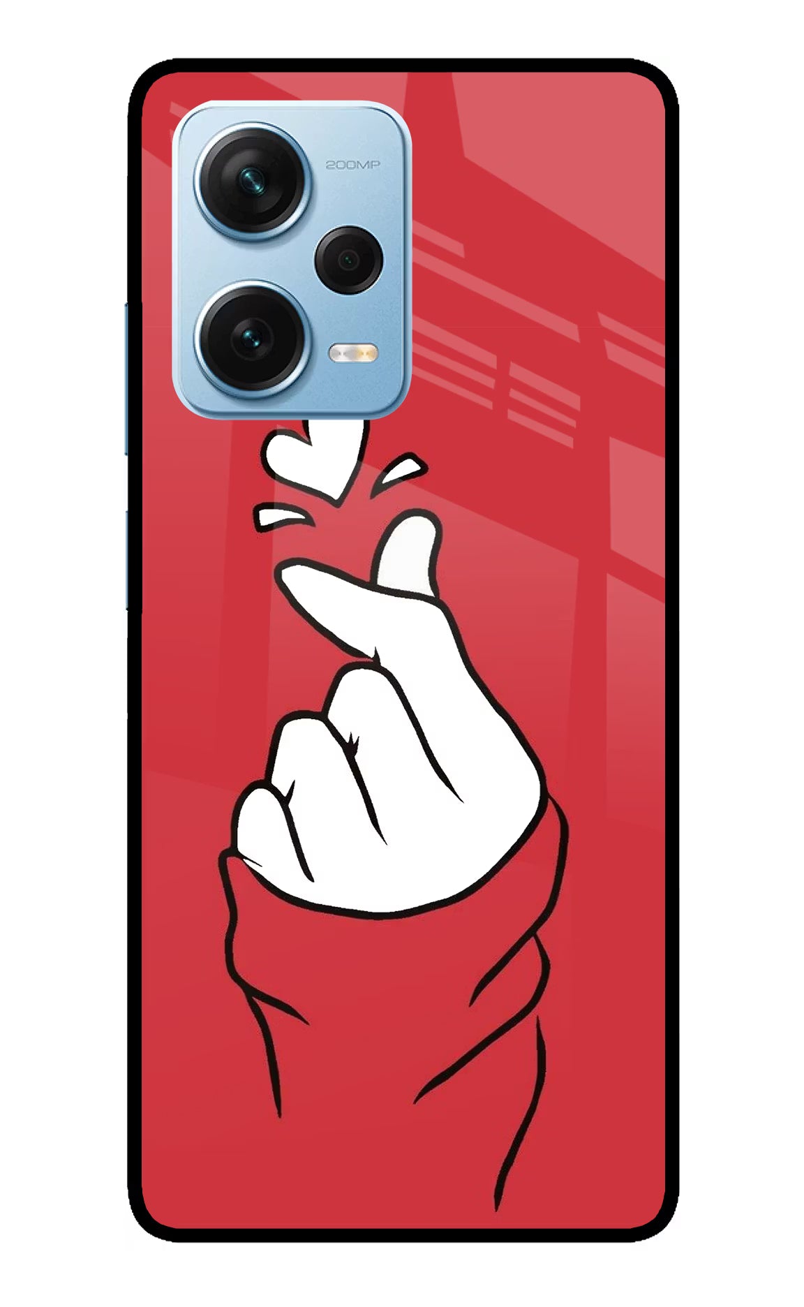 Korean Love Sign Redmi Note 12 Pro+ 5G Glass Case - Korean Love Sign Redmi Note 12 Pro+ 5G Glass Case Korean Love Sign Redmi Note 12 Pro+ 5G Glass Case
