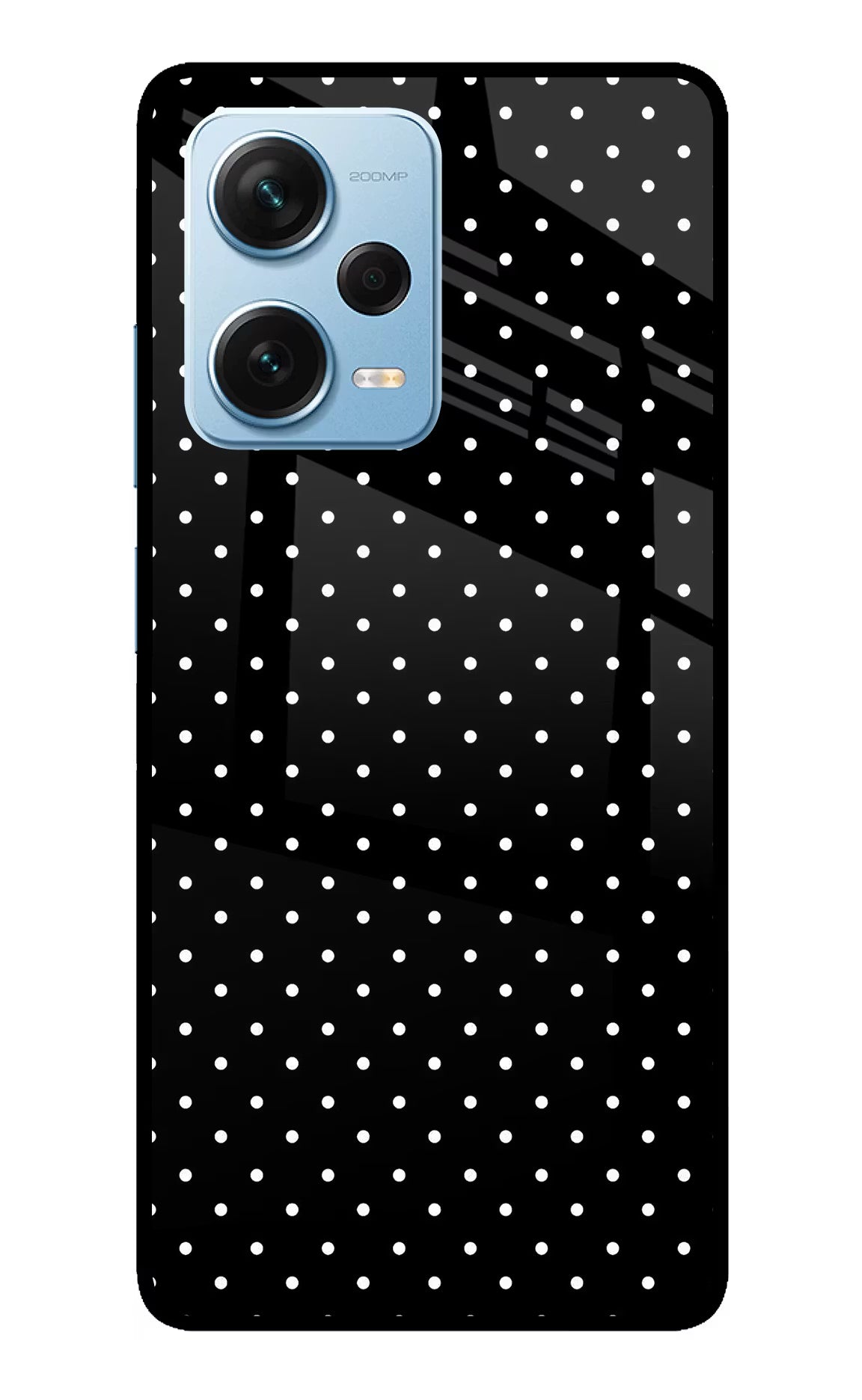 White Dots Redmi Note 12 Pro+ 5G Glass Case - White Dots Redmi Note 12 Pro+ 5G Glass Case White Dots Redmi Note 12 Pro+ 5G Glass Case