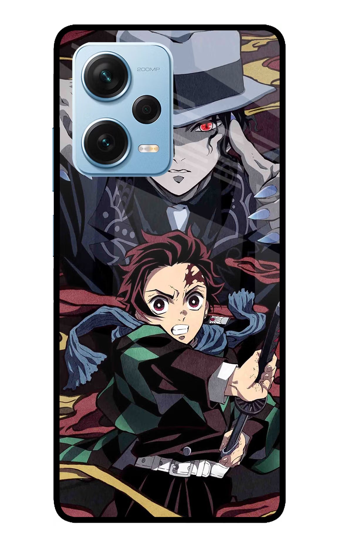 Demon Slayer Redmi Note 12 Pro+ 5G Glass Case - Demon Slayer Redmi Note 12 Pro+ 5G Glass Case Demon Slayer Redmi Note 12 Pro+ 5G Glass Case