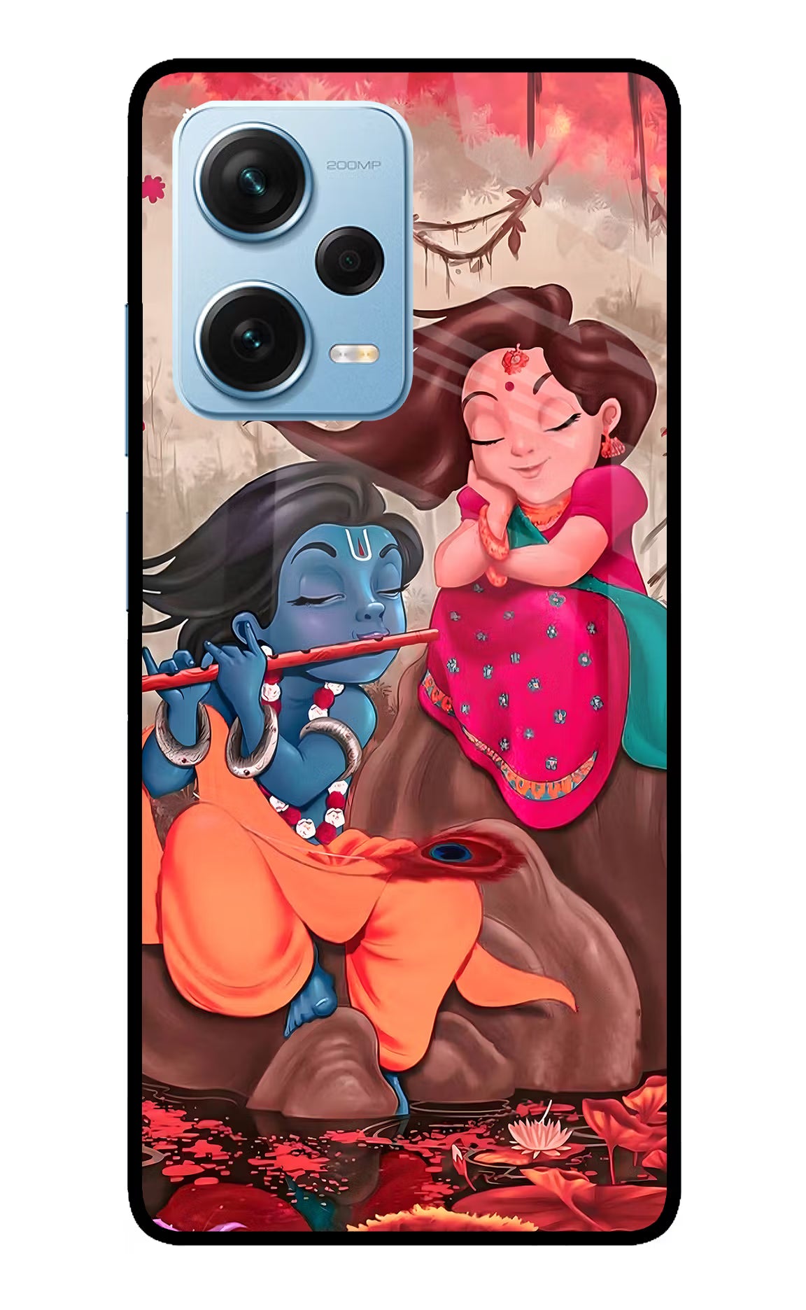Radhe Krishna Redmi Note 12 Pro+ 5G Glass Case - Radhe Krishna Redmi Note 12 Pro+ 5G Glass Case Radhe Krishna Redmi Note 12 Pro+ 5G Glass Case