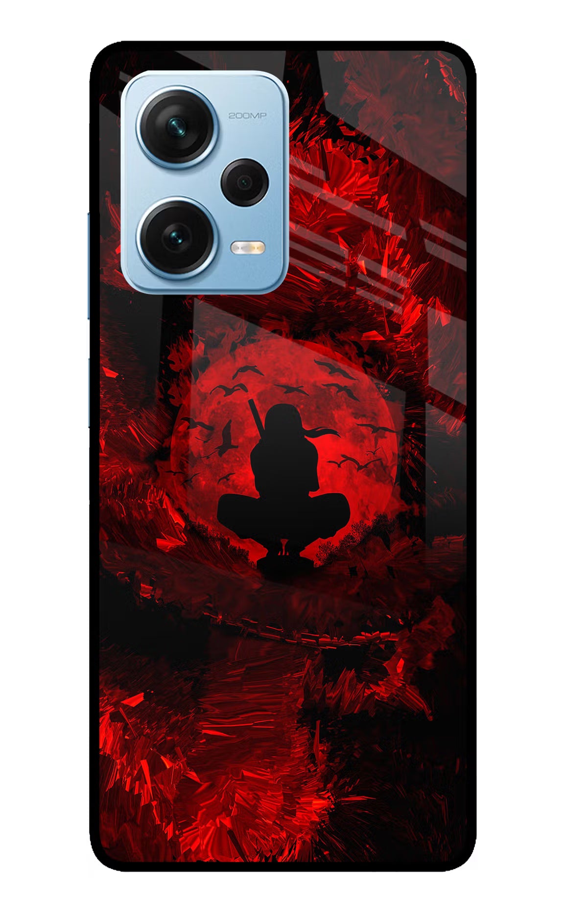 Itachi Uchiha Redmi Note 12 Pro+ 5G Glass Case - Itachi Uchiha Redmi Note 12 Pro+ 5G Glass Case Itachi Uchiha Redmi Note 12 Pro+ 5G Glass Case
