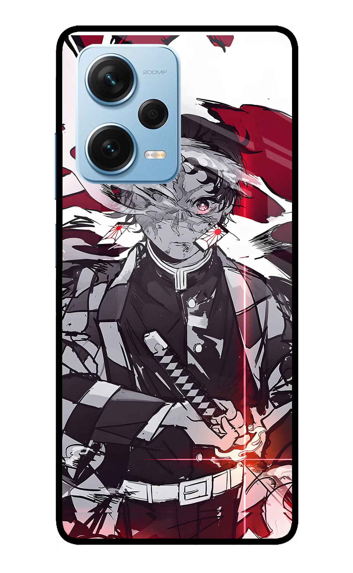 Demon Slayer Redmi Note 12 Pro+ 5G Glass Case - Demon Slayer Redmi Note 12 Pro+ 5G Glass Case Demon Slayer Redmi Note 12 Pro+ 5G Glass Case