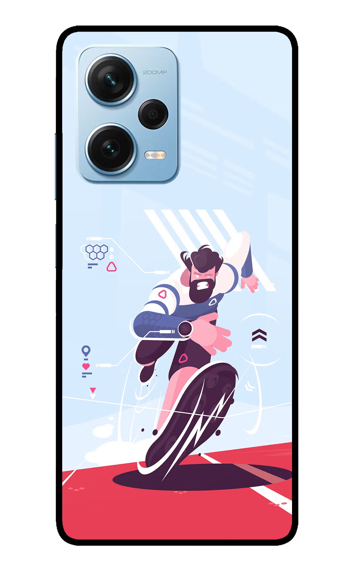 Run Pro Redmi Note 12 Pro+ 5G Glass Case - Run Pro Redmi Note 12 Pro+ 5G Glass Case Run Pro Redmi Note 12 Pro+ 5G Glass Case