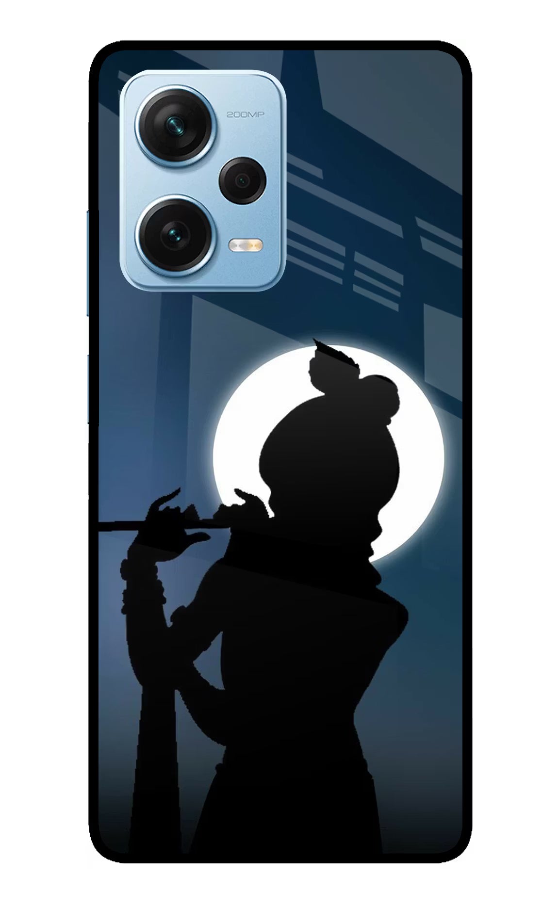 Shri Krishna Silhouette Redmi Note 12 Pro+ 5G Glass Case - Shri Krishna Silhouette Redmi Note 12 Pro+ 5G Glass Case Shri Krishna Silhouette Redmi Note 12 Pro+ 5G Glass Case