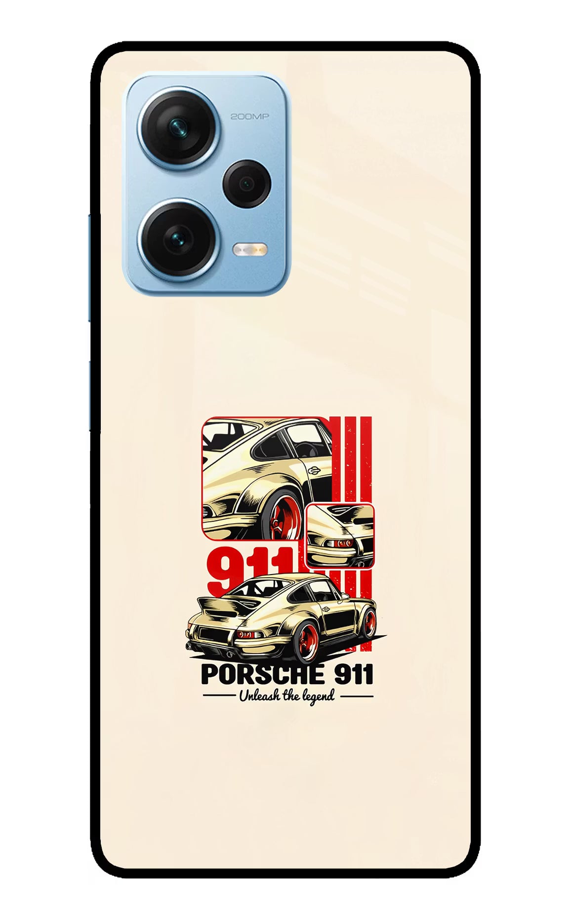 Classic Porsche 911 Redmi Note 12 Pro+ 5G Glass Case - Classic Porsche 911 Redmi Note 12 Pro+ 5G Glass Case Classic Porsche 911 Redmi Note 12 Pro+ 5G Glass Case