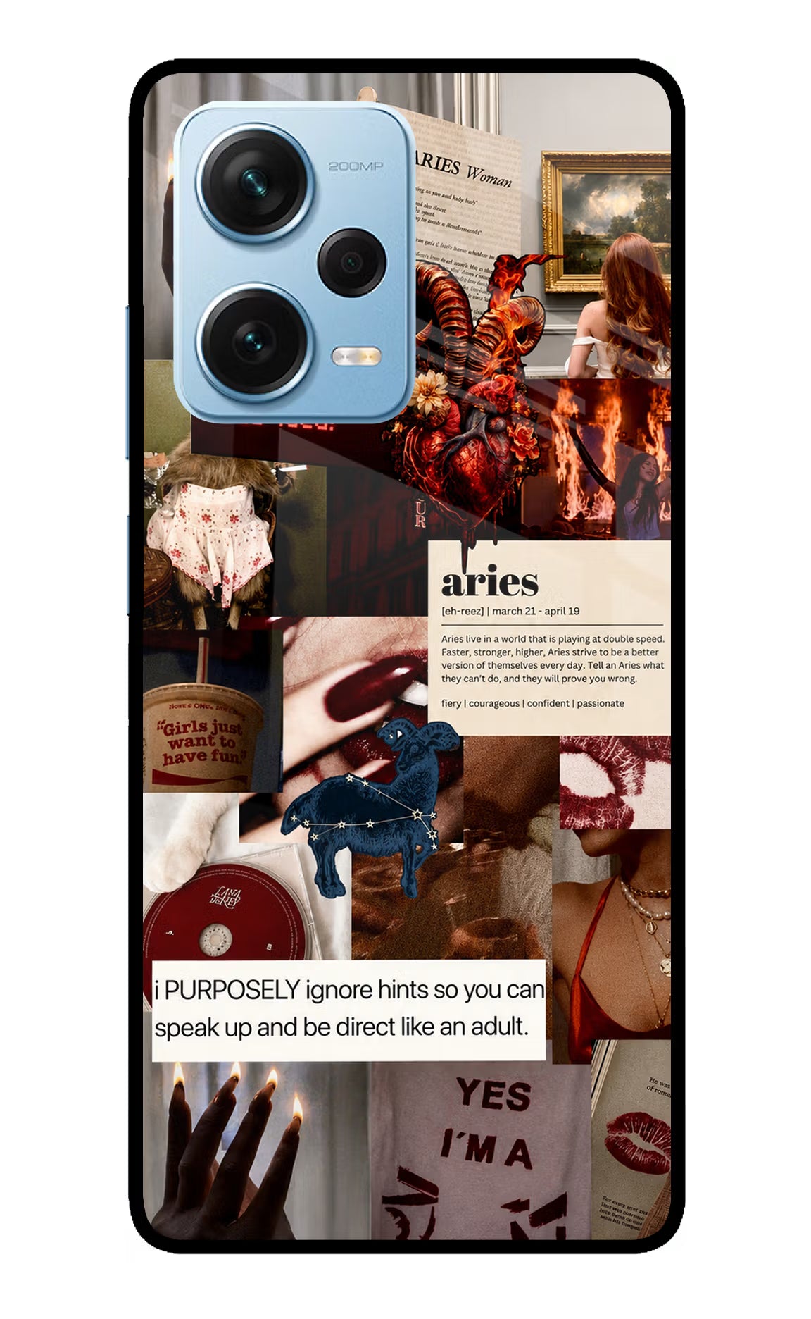Zodiac Aries Redmi Note 12 Pro+ 5G Glass Case - Zodiac Aries Redmi Note 12 Pro+ 5G Glass Case Zodiac Aries Redmi Note 12 Pro+ 5G Glass Case