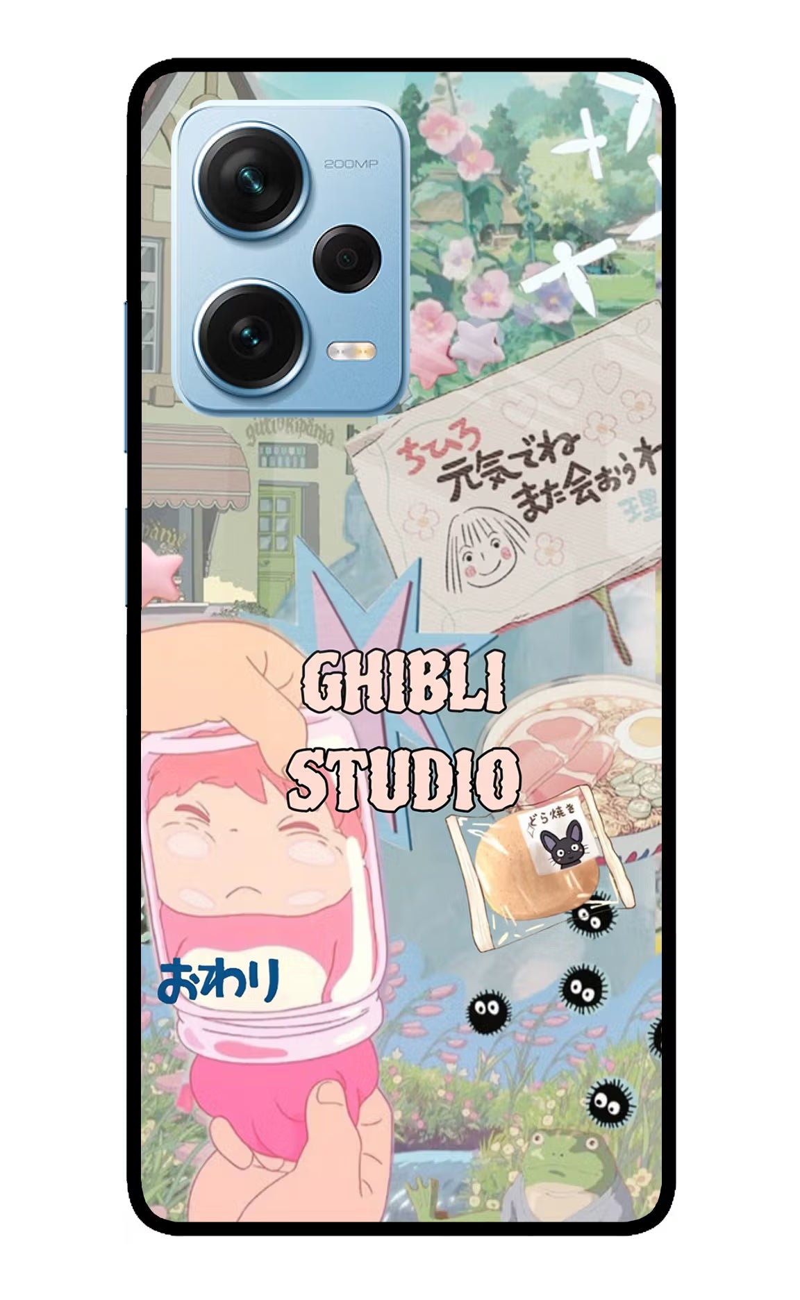 Studio Ghibli Redmi Note 12 Pro+ 5G Glass Case - Studio Ghibli Redmi Note 12 Pro+ 5G Glass Case Studio Ghibli Redmi Note 12 Pro+ 5G Glass Case