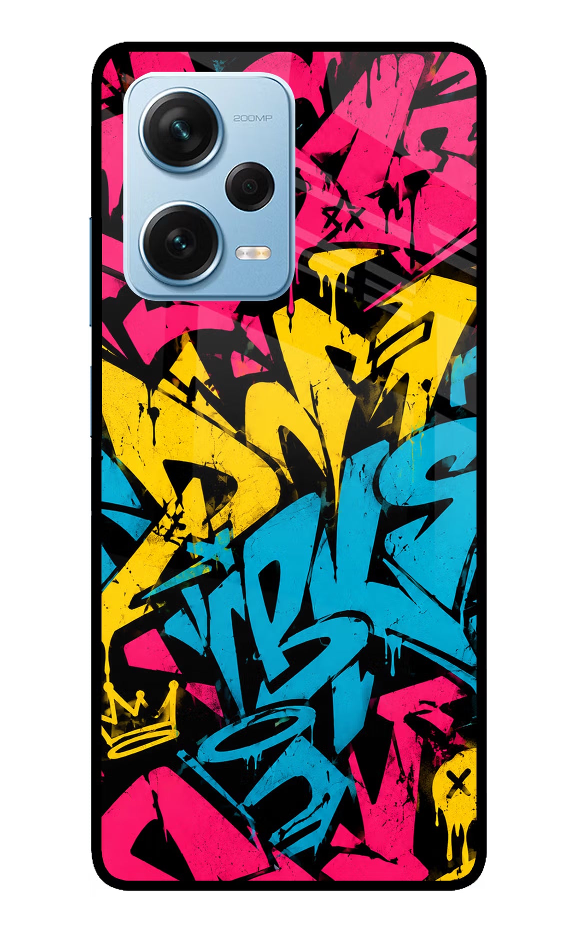 Graffiti Vibe Redmi Note 12 Pro+ 5G Glass Case - Graffiti Vibe Redmi Note 12 Pro+ 5G Glass Case Graffiti Vibe Redmi Note 12 Pro+ 5G Glass Case