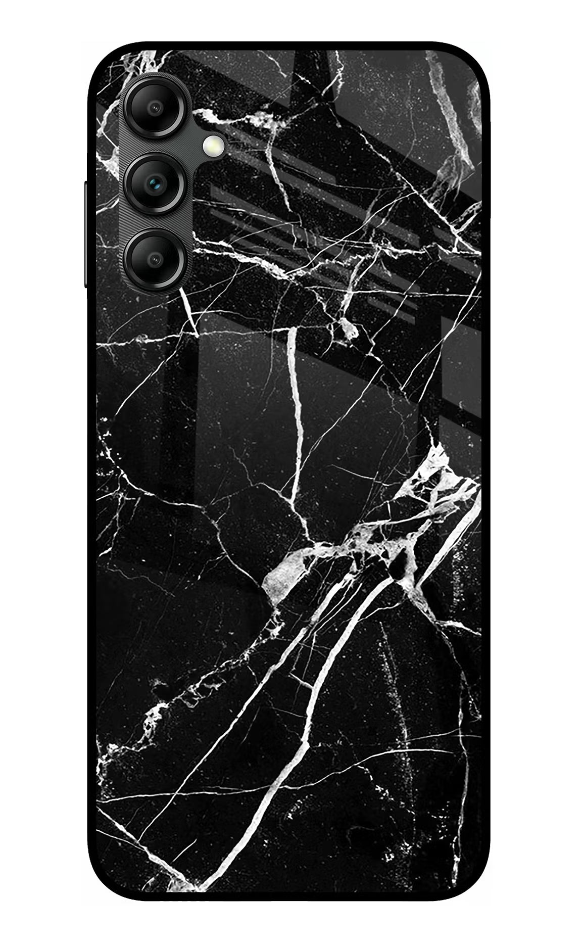 Black Marble Pattern Samsung A14 5G Glass Case - Black Marble Pattern Samsung A14 5G Glass Case Black Marble Pattern Samsung A14 5G Glass Case