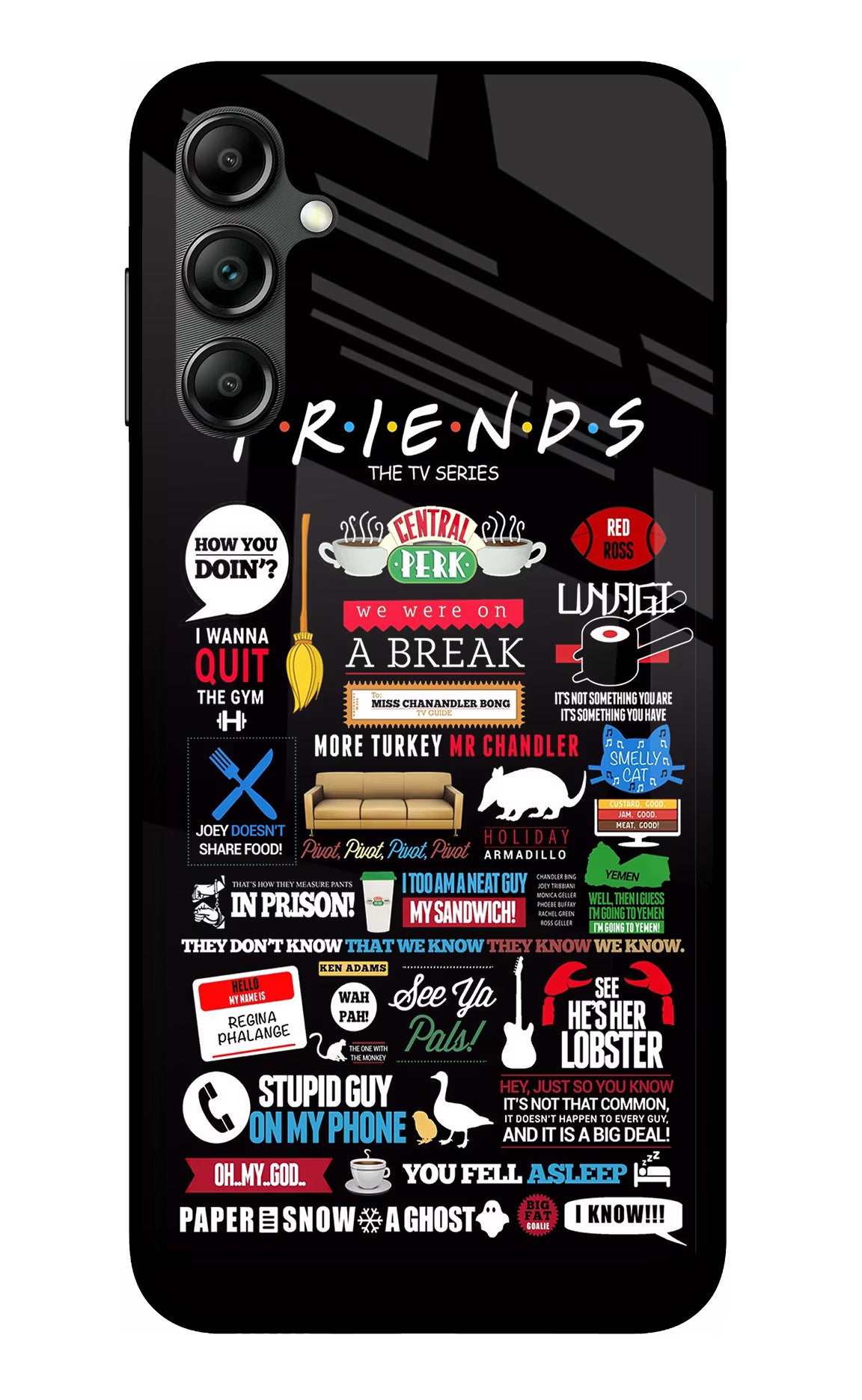 FRIENDS Samsung A14 5G Glass Case - FRIENDS Samsung A14 5G Glass Case FRIENDS Samsung A14 5G Glass Case