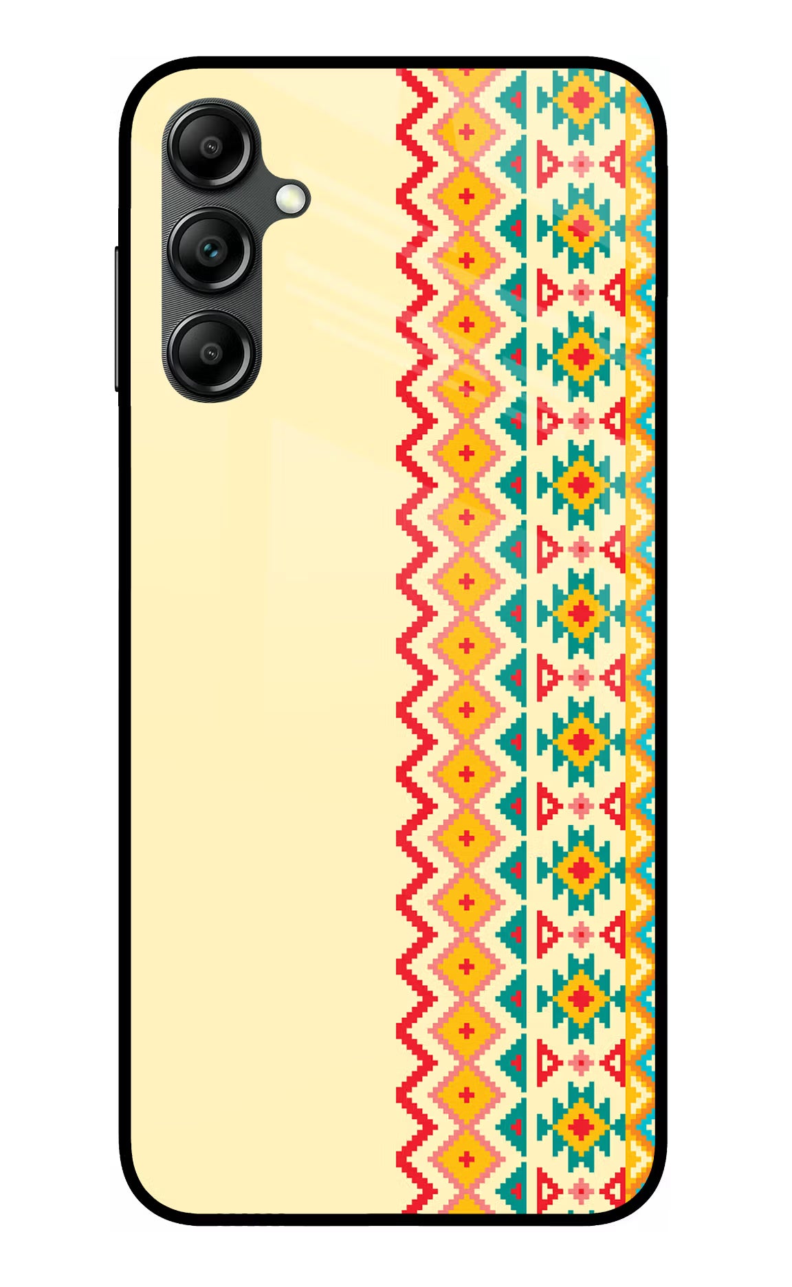 Ethnic Seamless Samsung A14 5G Glass Case - Ethnic Seamless Samsung A14 5G Glass Case Ethnic Seamless Samsung A14 5G Glass Case