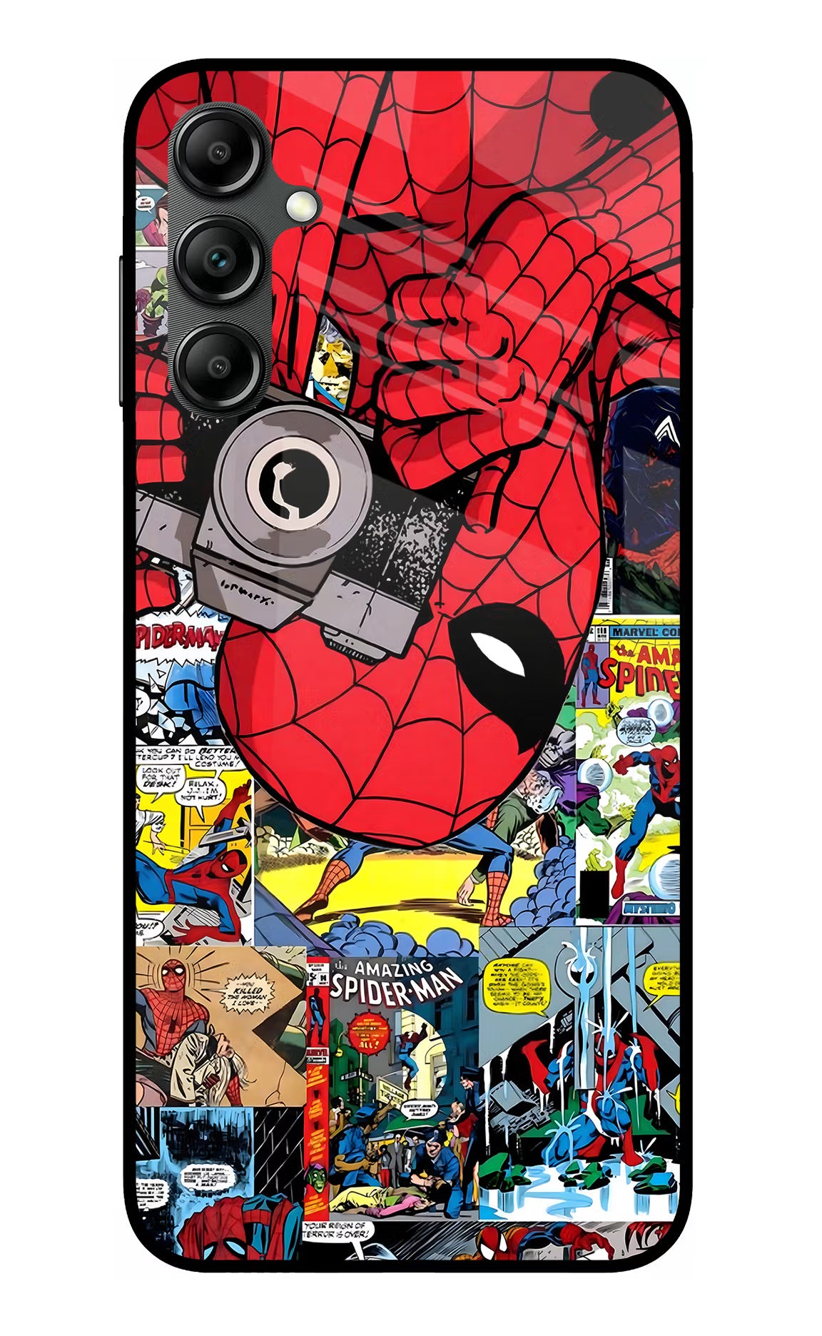 Spider Man Samsung A14 5G Glass Case - Spider Man Samsung A14 5G Glass Case Spider Man Samsung A14 5G Glass Case