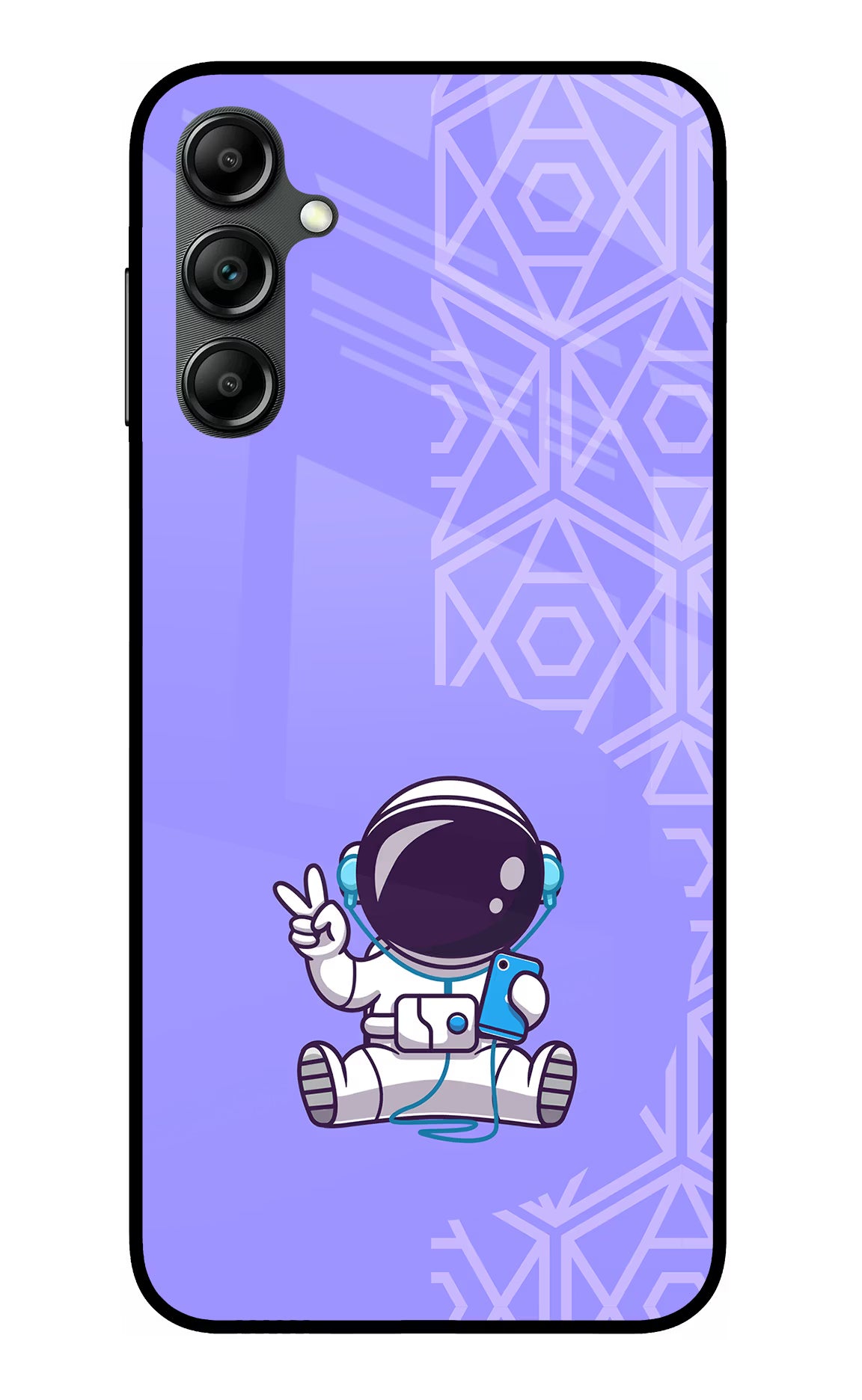 Cute Astronaut Chilling Samsung A14 5G Glass Case - Cute Astronaut Chilling Samsung A14 5G Glass Case Cute Astronaut Chilling Samsung A14 5G Glass Case