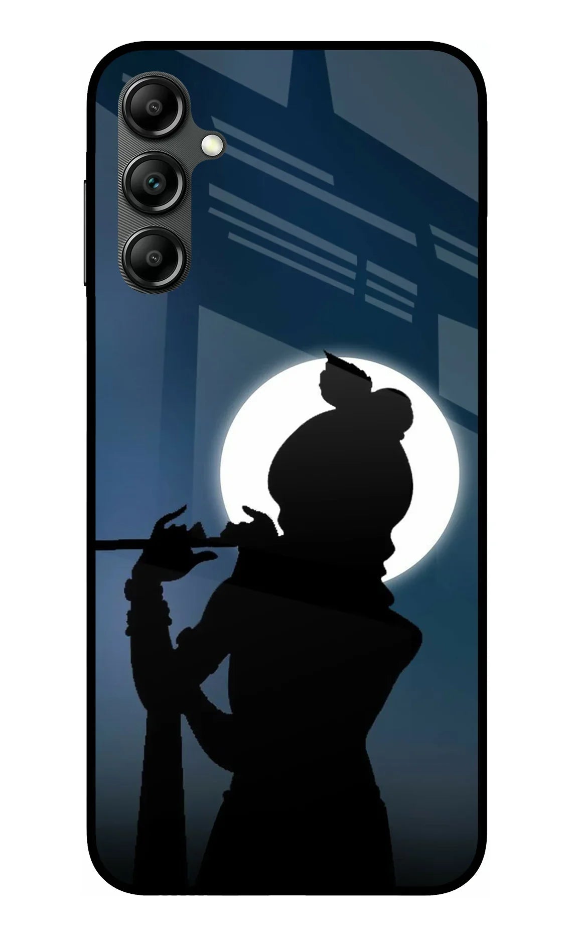 Shri Krishna Silhouette Samsung A14 5G Glass Case - Shri Krishna Silhouette Samsung A14 5G Glass Case Shri Krishna Silhouette Samsung A14 5G Glass Case