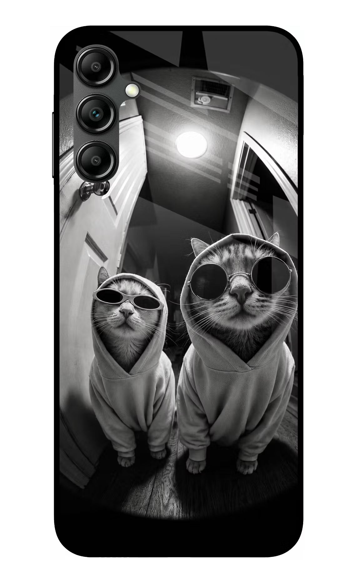 Hood Cats Samsung A14 5G Glass Case - Hood Cats Samsung A14 5G Glass Case Hood Cats Samsung A14 5G Glass Case