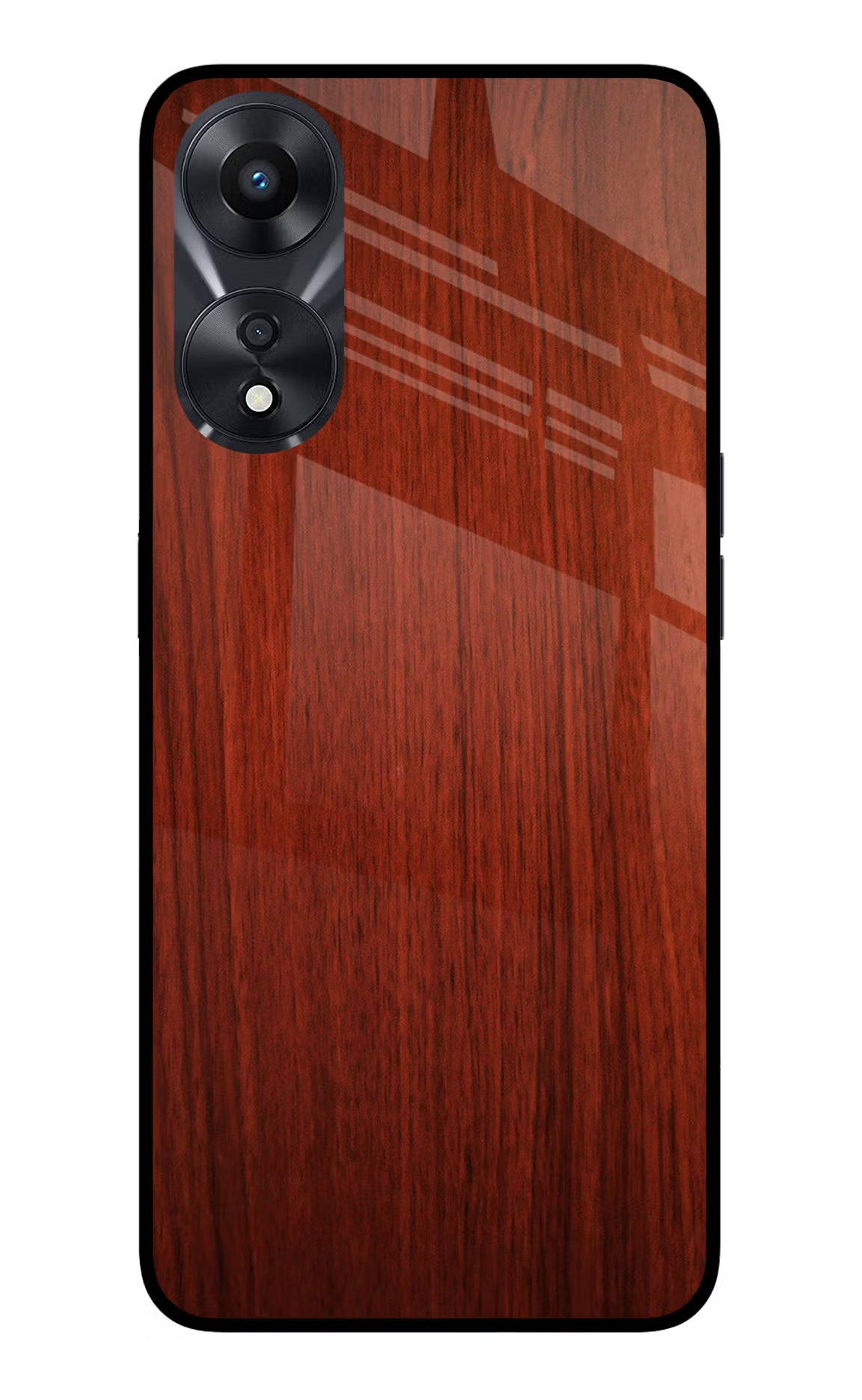 Wooden Plain Pattern Oppo A78 5G Glass Case - Wooden Plain Pattern Oppo A78 5G Glass Case Wooden Plain Pattern Oppo A78 5G Glass Case