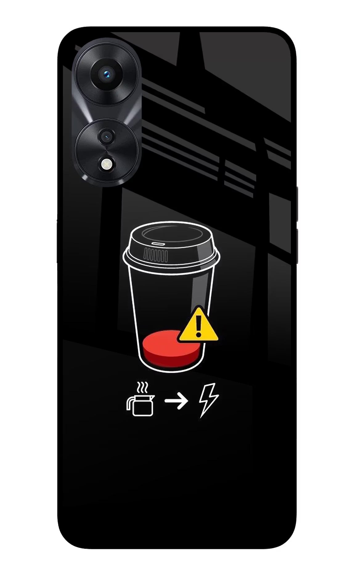 Coffee Oppo A78 5G Glass Case - Coffee Oppo A78 5G Glass Case Coffee Oppo A78 5G Glass Case