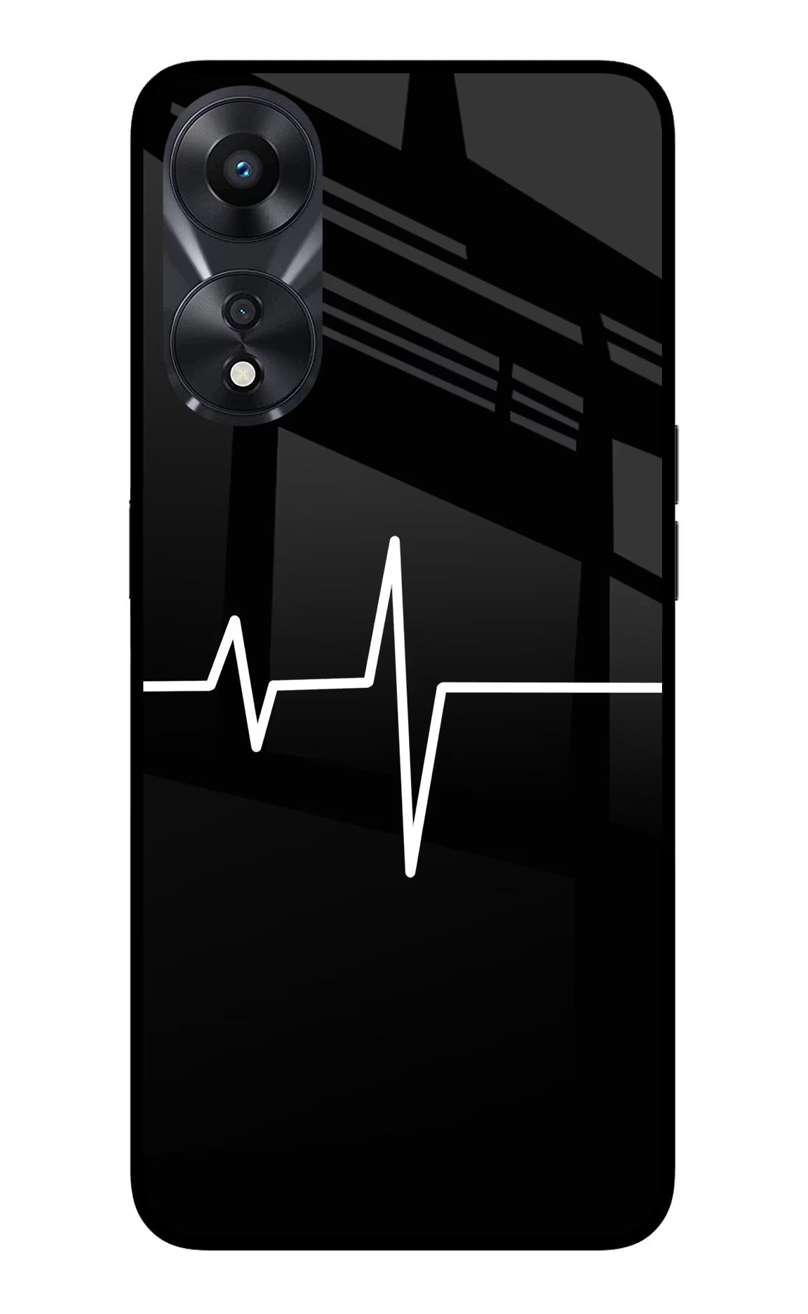 Heart Beats Oppo A78 5G Glass Case - Heart Beats Oppo A78 5G Glass Case Heart Beats Oppo A78 5G Glass Case