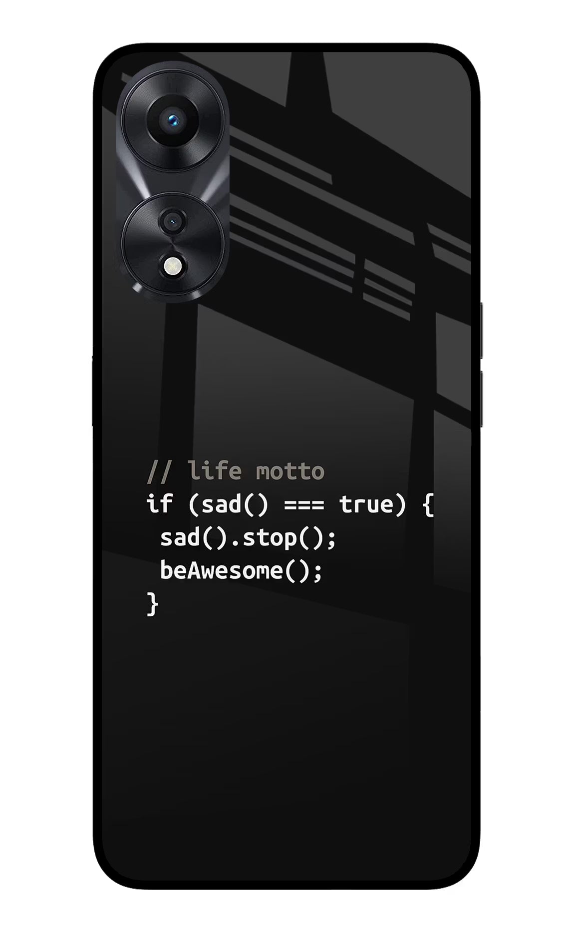 Life Motto Code Oppo A78 5G Glass Case - Life Motto Code Oppo A78 5G Glass Case Life Motto Code Oppo A78 5G Glass Case