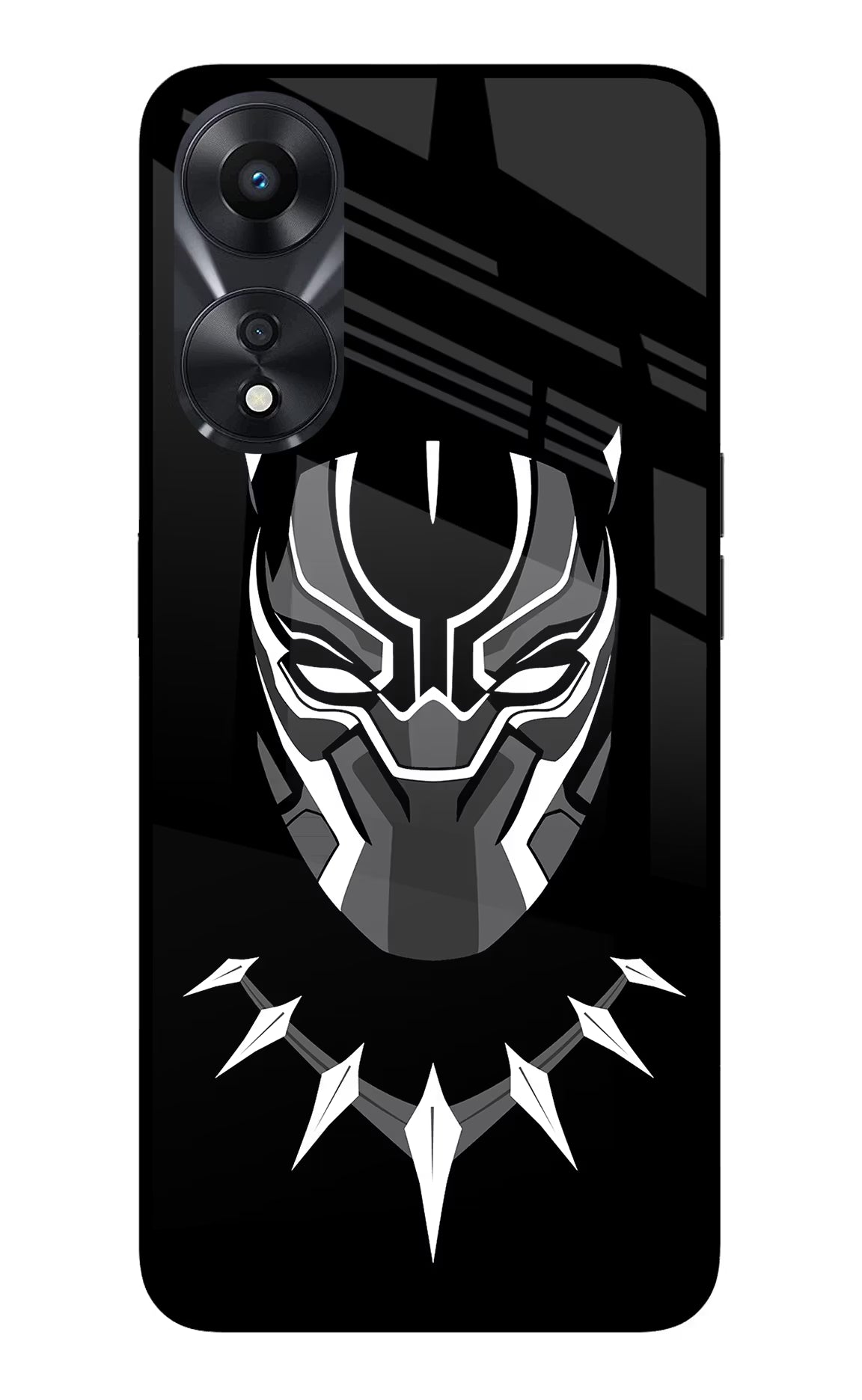 Black Panther Oppo A78 5G Glass Case - Black Panther Oppo A78 5G Glass Case Black Panther Oppo A78 5G Glass Case