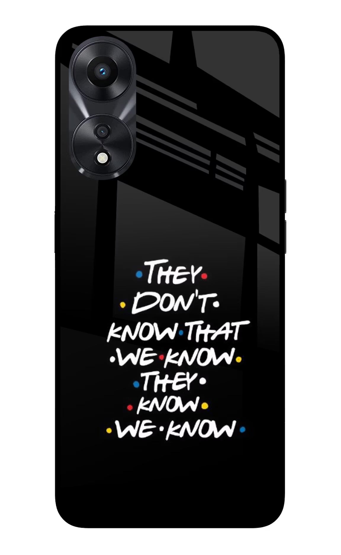 FRIENDS Dialogue Oppo A78 5G Glass Case - FRIENDS Dialogue Oppo A78 5G Glass Case FRIENDS Dialogue Oppo A78 5G Glass Case