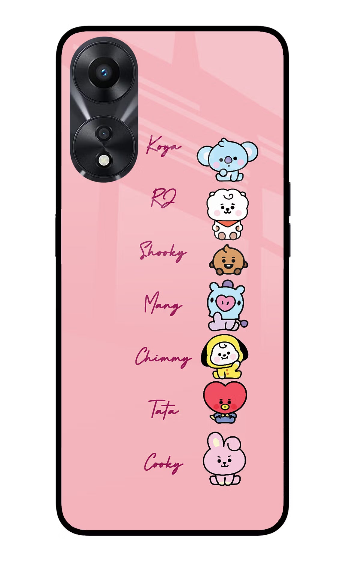 BTS names Oppo A78 5G Glass Case - BTS names Oppo A78 5G Glass Case BTS names Oppo A78 5G Glass Case