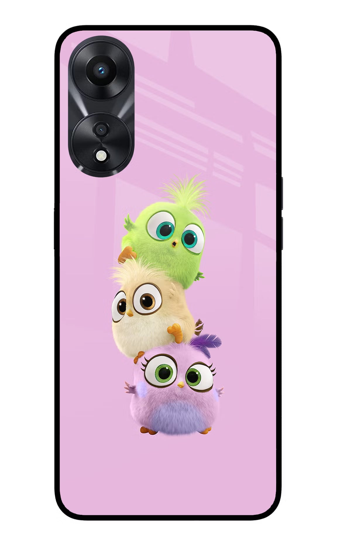 Cute Little Birds Oppo A78 5G Glass Case - Cute Little Birds Oppo A78 5G Glass Case Cute Little Birds Oppo A78 5G Glass Case
