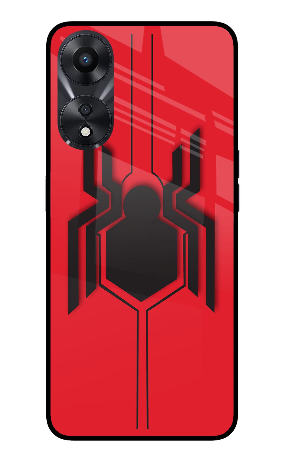 Spider Oppo A78 5G Glass Case - Spider Oppo A78 5G Glass Case Spider Oppo A78 5G Glass Case