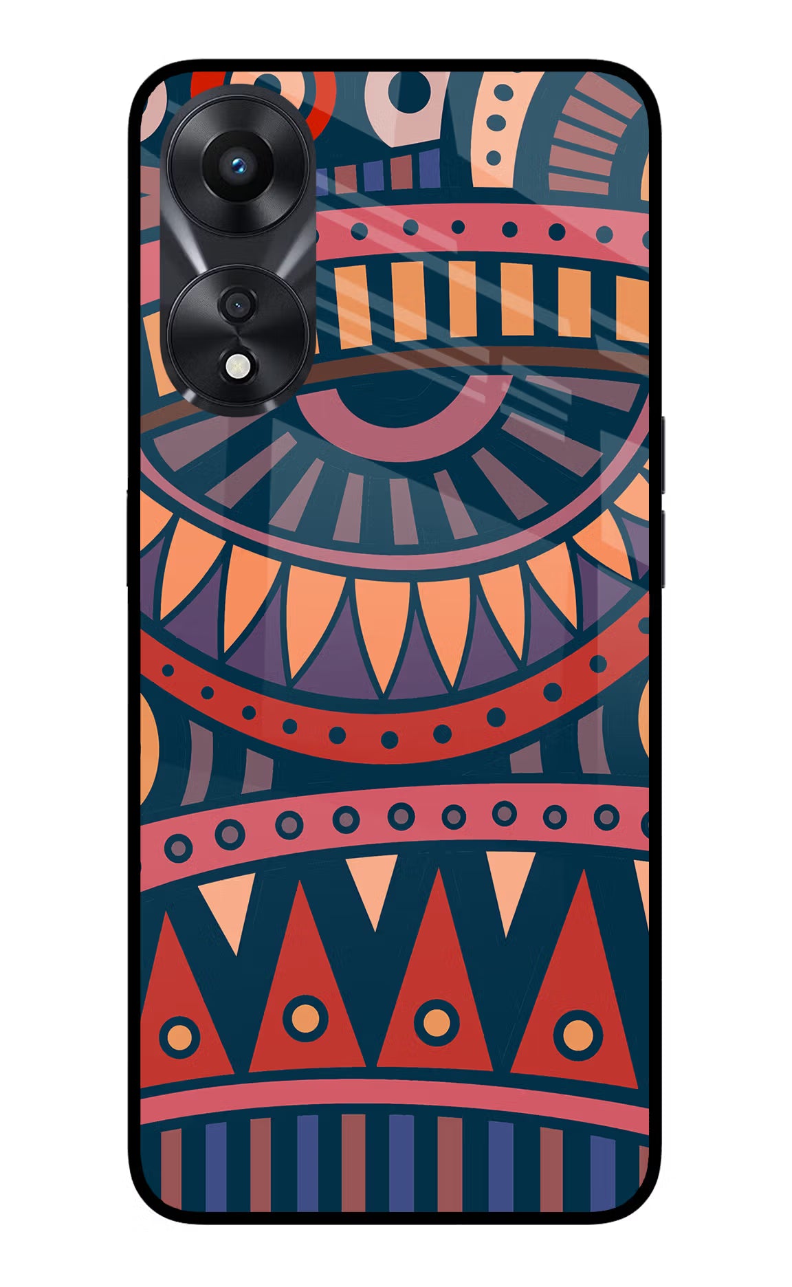 African Culture Design Oppo A78 5G Glass Case - African Culture Design Oppo A78 5G Glass Case African Culture Design Oppo A78 5G Glass Case