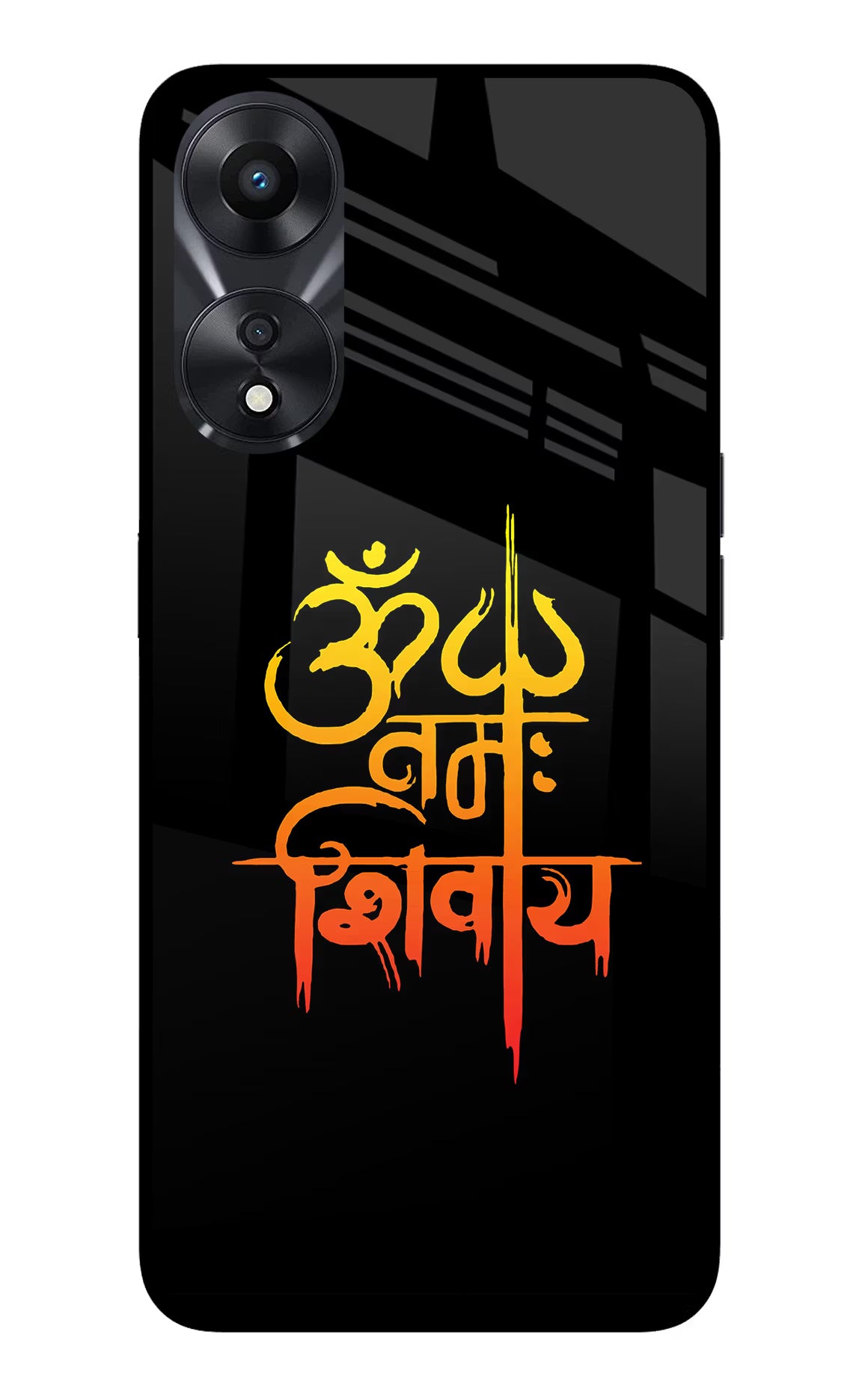 Om Namah Shivay Oppo A78 5G Glass Case - Om Namah Shivay Oppo A78 5G Glass Case Om Namah Shivay Oppo A78 5G Glass Case