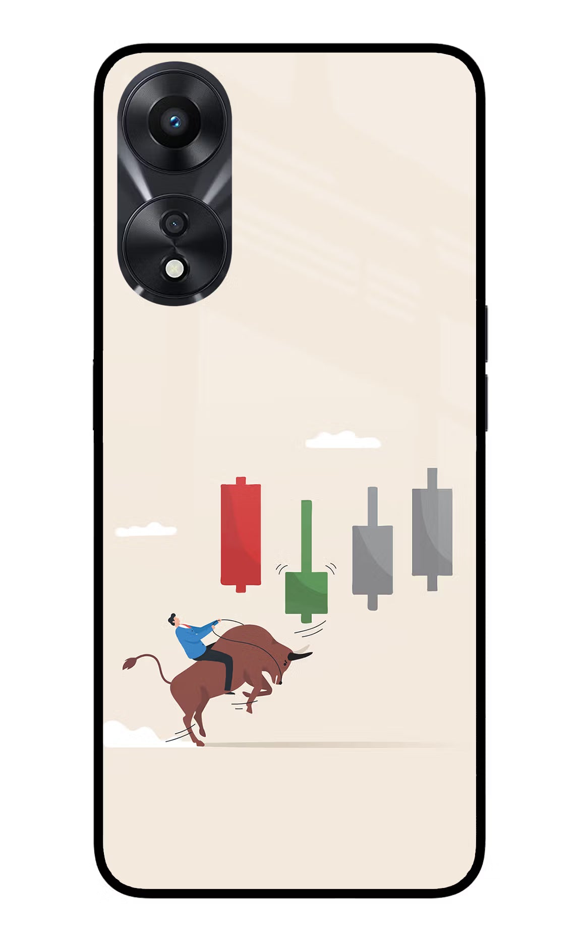 Bull Trading Momentum Oppo A78 5G Glass Case - Bull Trading Momentum Oppo A78 5G Glass Case Bull Trading Momentum Oppo A78 5G Glass Case