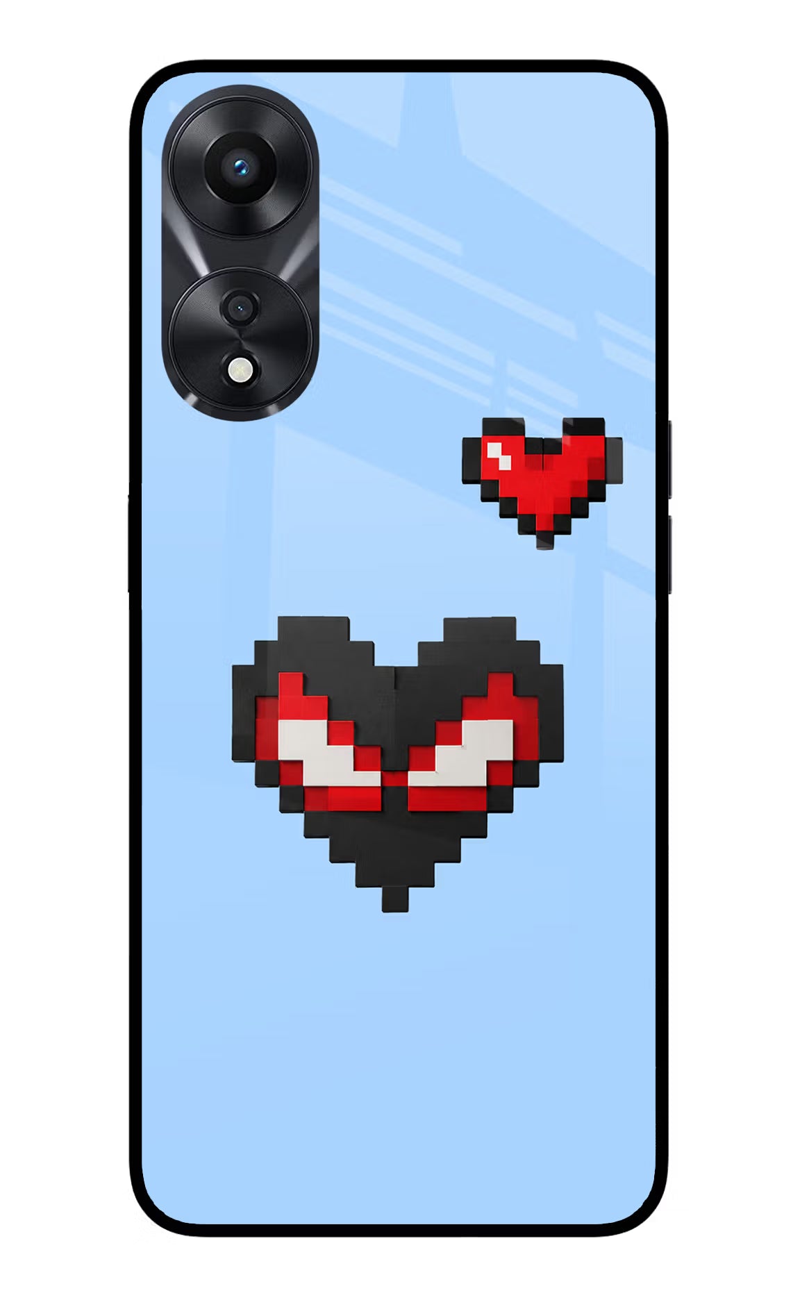 Peter Heart Oppo A78 5G Glass Case - Peter Heart Oppo A78 5G Glass Case Peter Heart Oppo A78 5G Glass Case