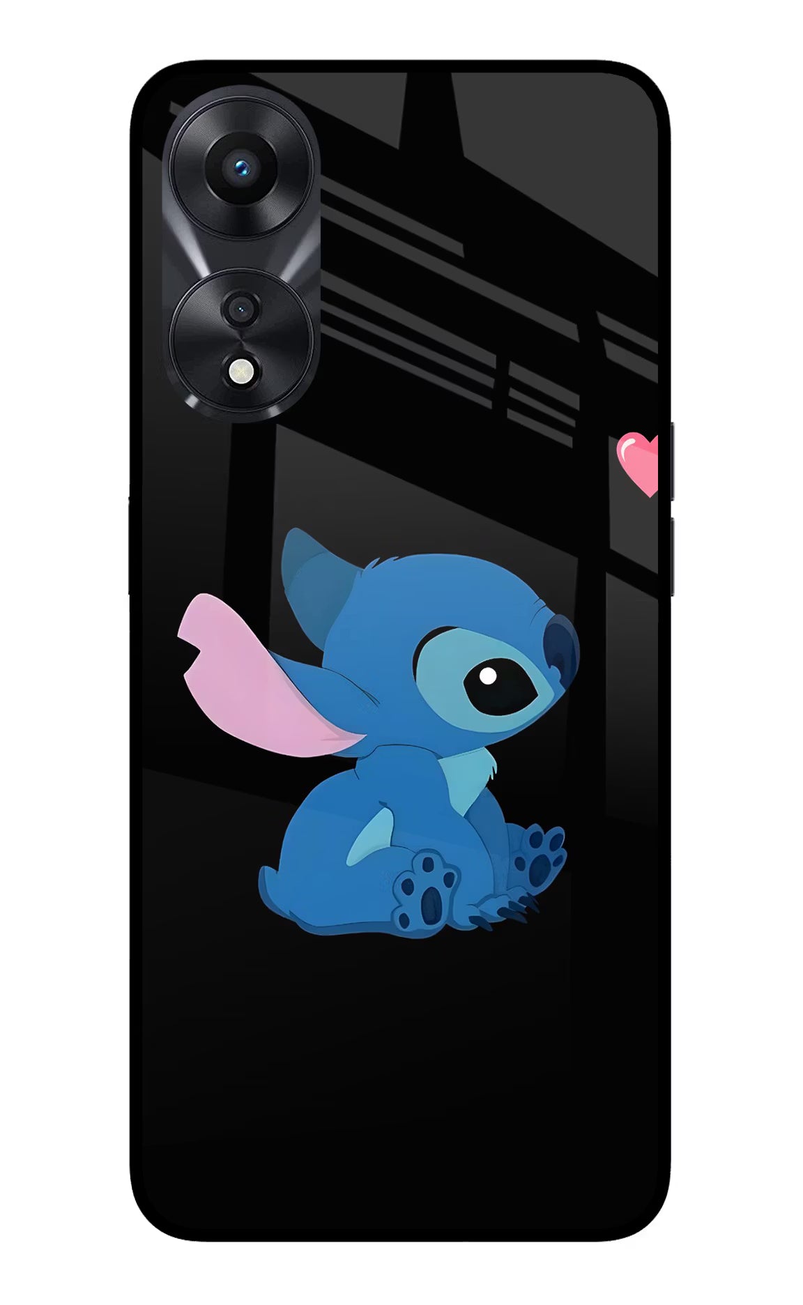 Stitch Crush Oppo A78 5G Glass Case - Stitch Crush Oppo A78 5G Glass Case Stitch Crush Oppo A78 5G Glass Case