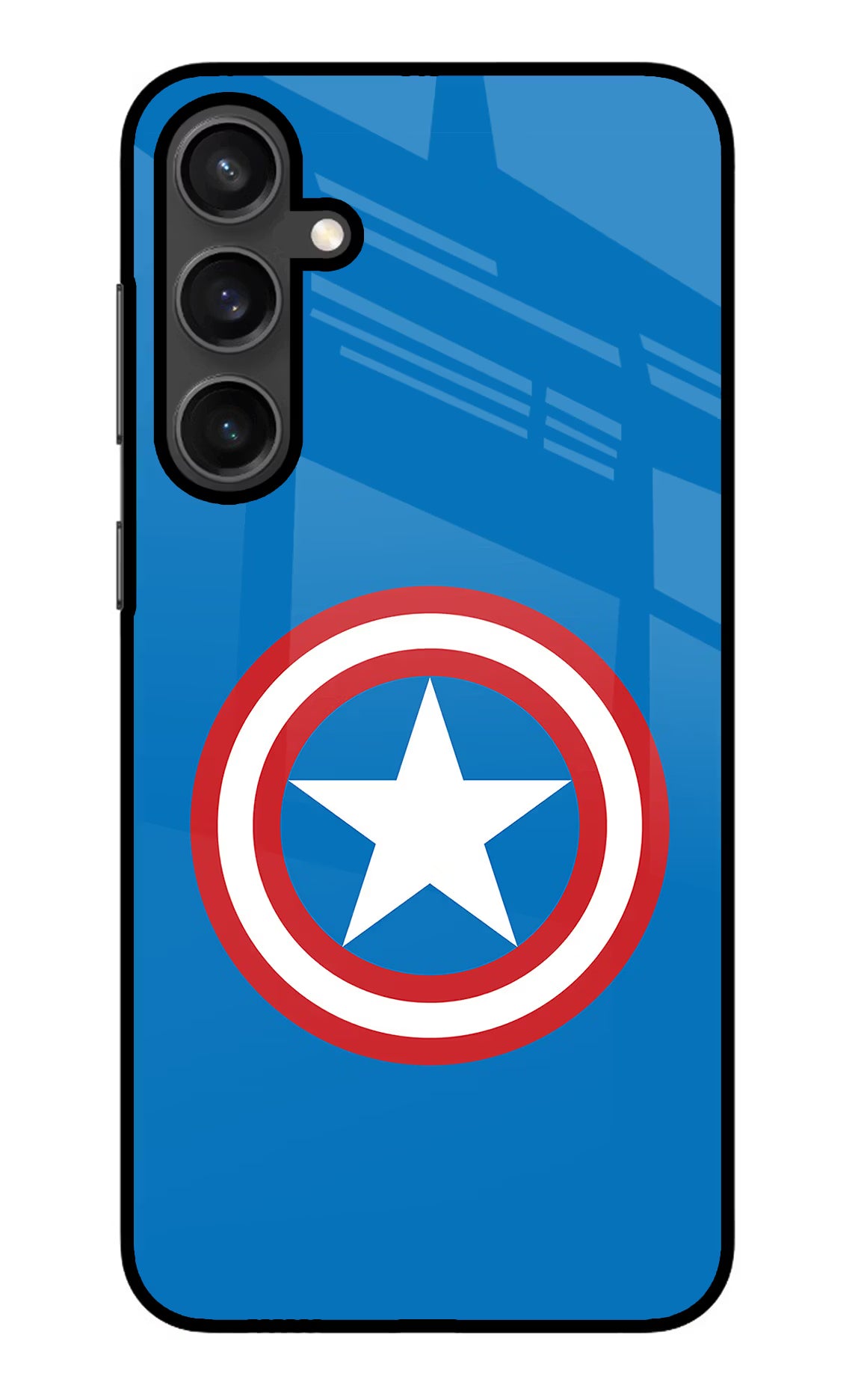 Captain America Logo Samsung S23 Glass Case - Captain America Logo Samsung S23 Glass Case Captain America Logo Samsung S23 Glass Case