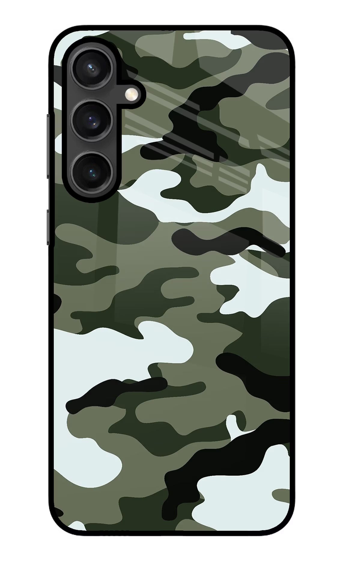 Camouflage Samsung S23 Glass Case - Camouflage Samsung S23 Glass Case Camouflage Samsung S23 Glass Case