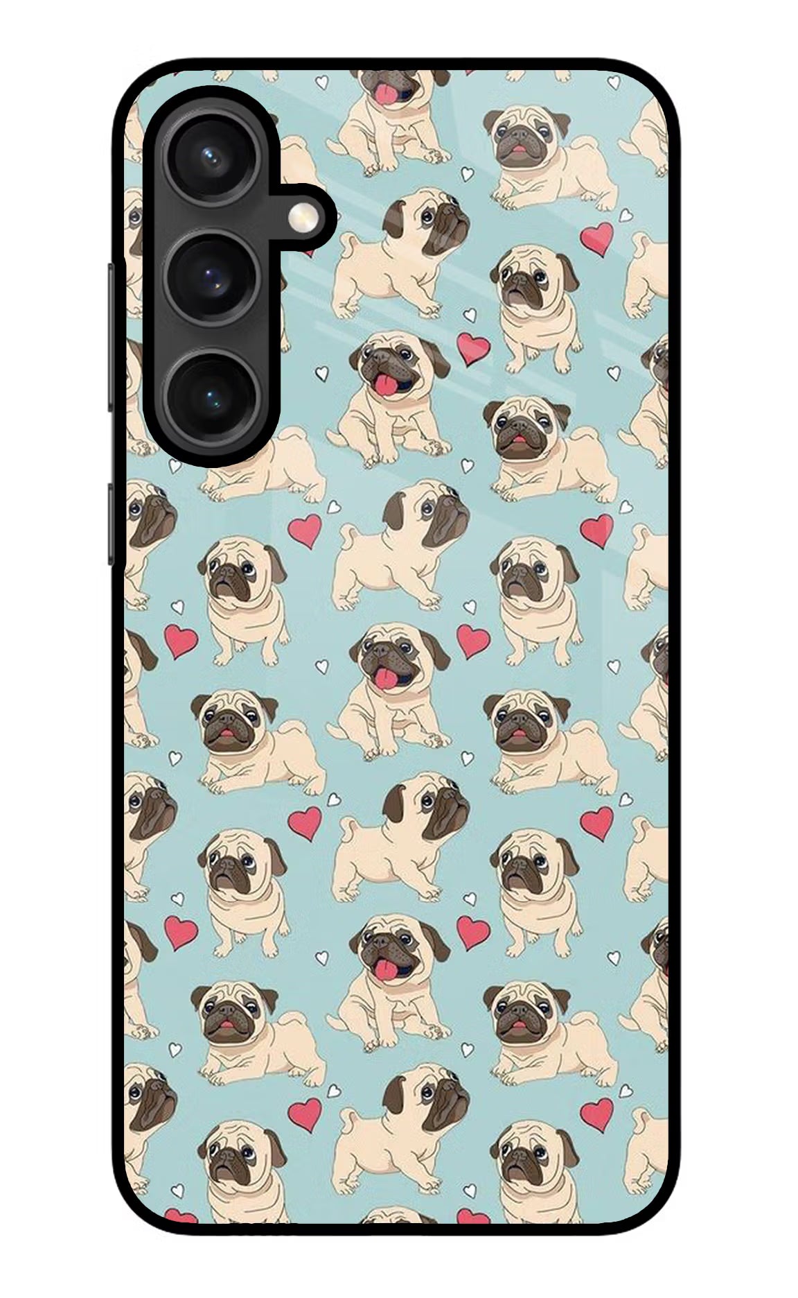 Pug Dog Samsung S23 Glass Case - Pug Dog Samsung S23 Glass Case Pug Dog Samsung S23 Glass Case
