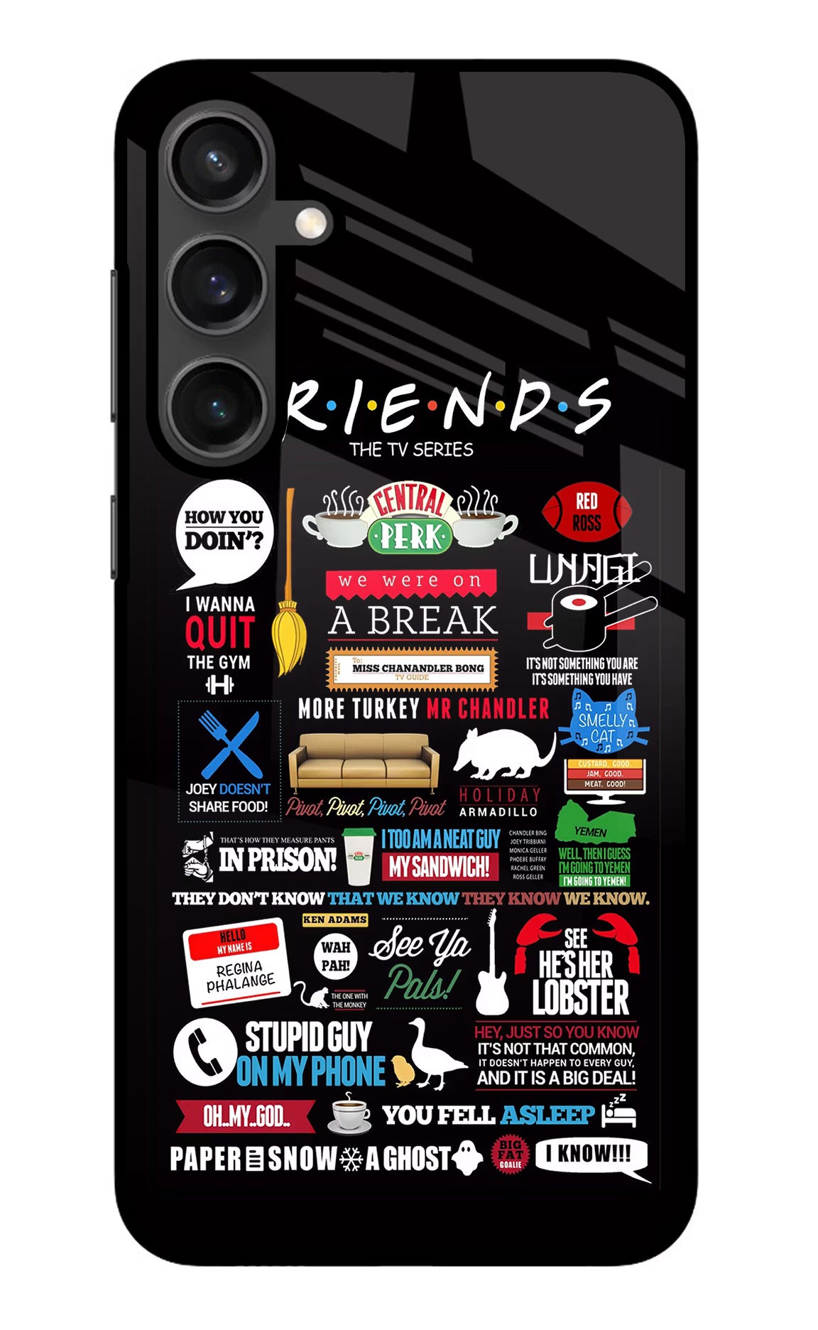 FRIENDS Samsung S23 Glass Case - FRIENDS Samsung S23 Glass Case FRIENDS Samsung S23 Glass Case