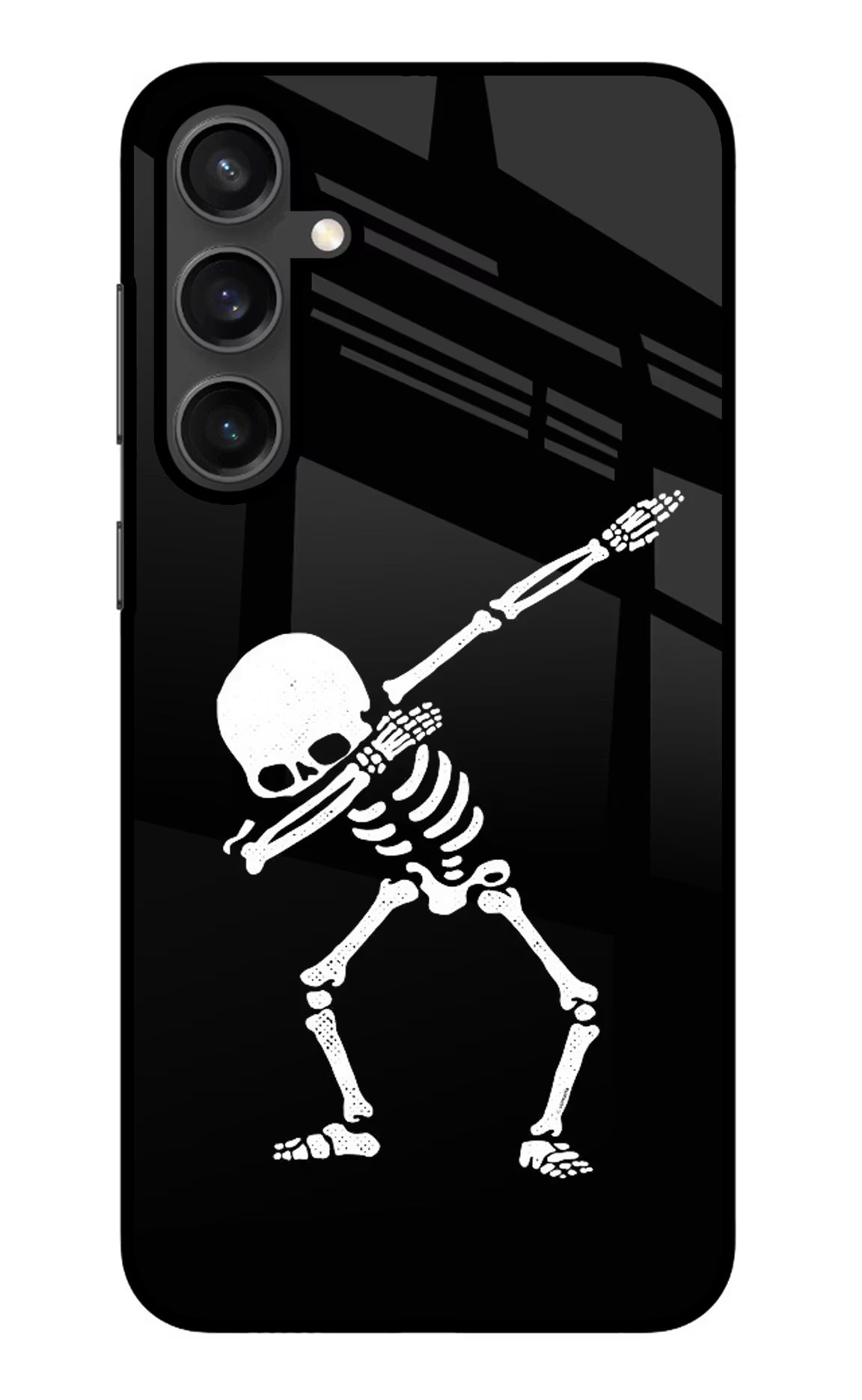 Dabbing Skeleton Art Samsung S23 Glass Case - Dabbing Skeleton Art Samsung S23 Glass Case Dabbing Skeleton Art Samsung S23 Glass Case