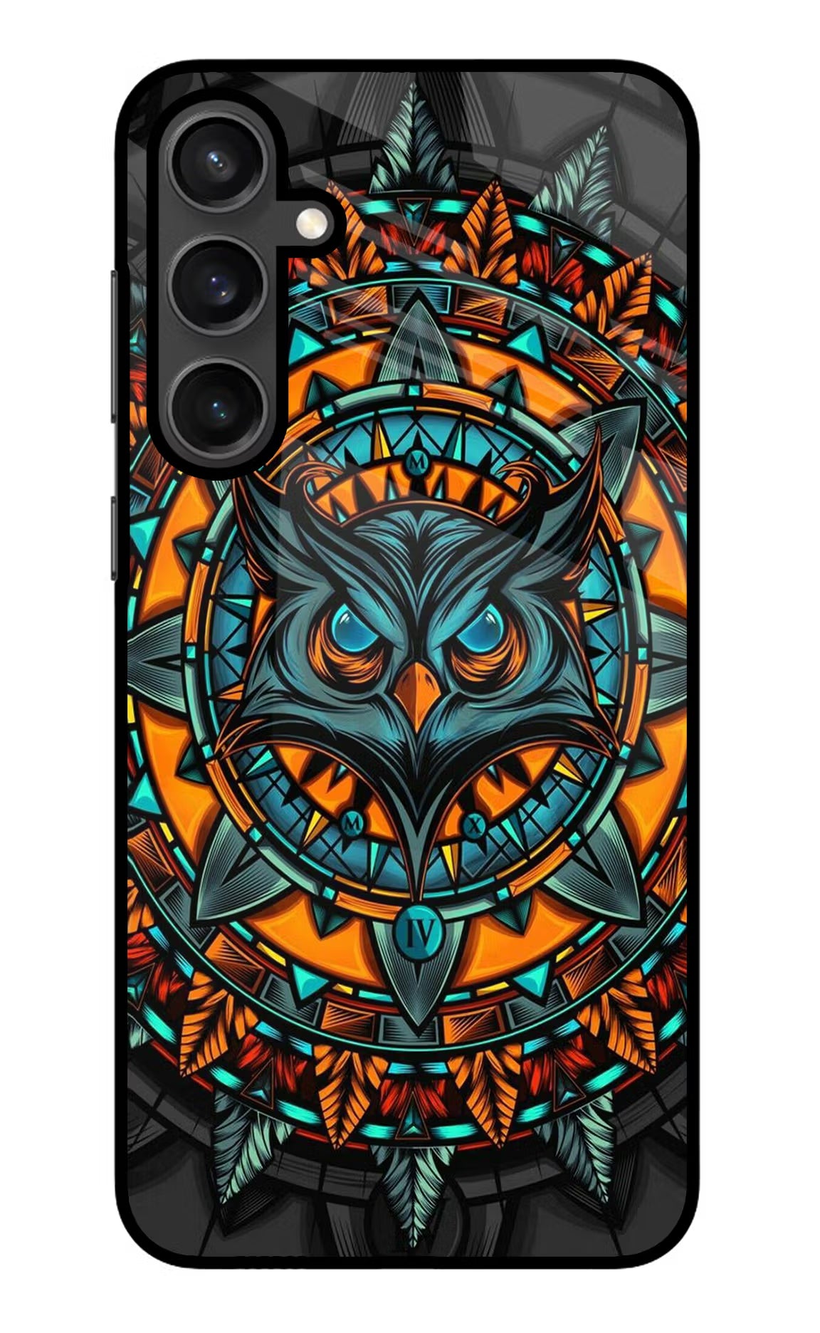 Angry Owl Art Samsung S23 Glass Case - Angry Owl Art Samsung S23 Glass Case Angry Owl Art Samsung S23 Glass Case
