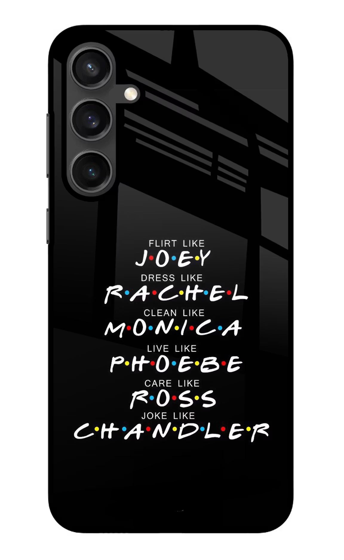 FRIENDS Character Samsung S23 Glass Case - FRIENDS Character Samsung S23 Glass Case FRIENDS Character Samsung S23 Glass Case