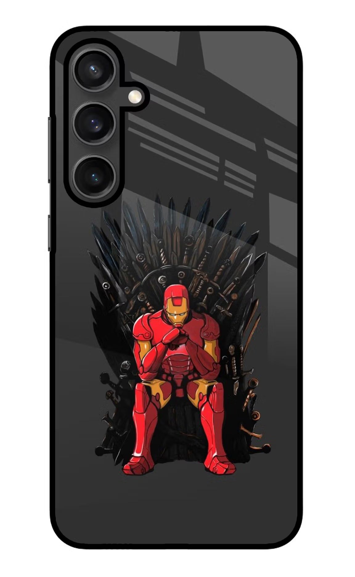 Ironman Throne Samsung S23 Glass Case - Ironman Throne Samsung S23 Glass Case Ironman Throne Samsung S23 Glass Case