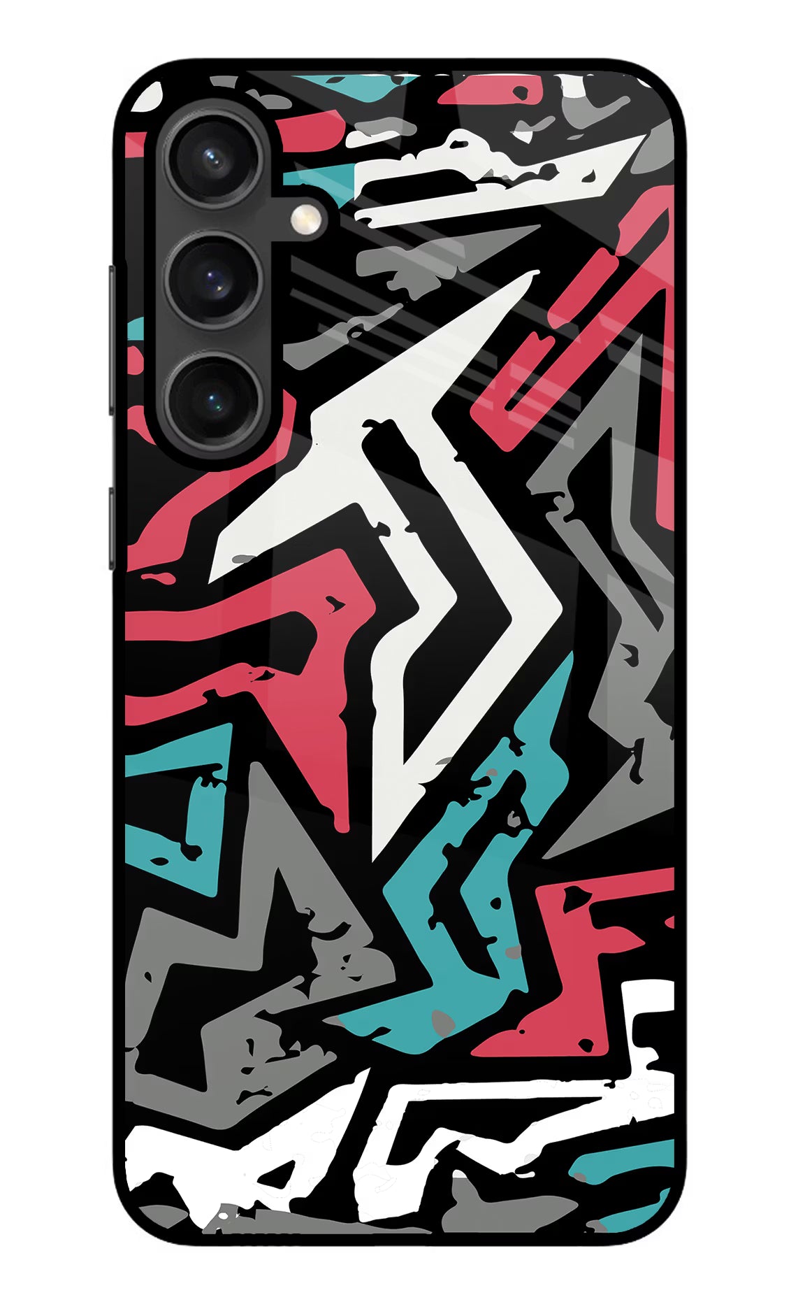 Geometric Graffiti Samsung S23 Glass Case - Geometric Graffiti Samsung S23 Glass Case Geometric Graffiti Samsung S23 Glass Case