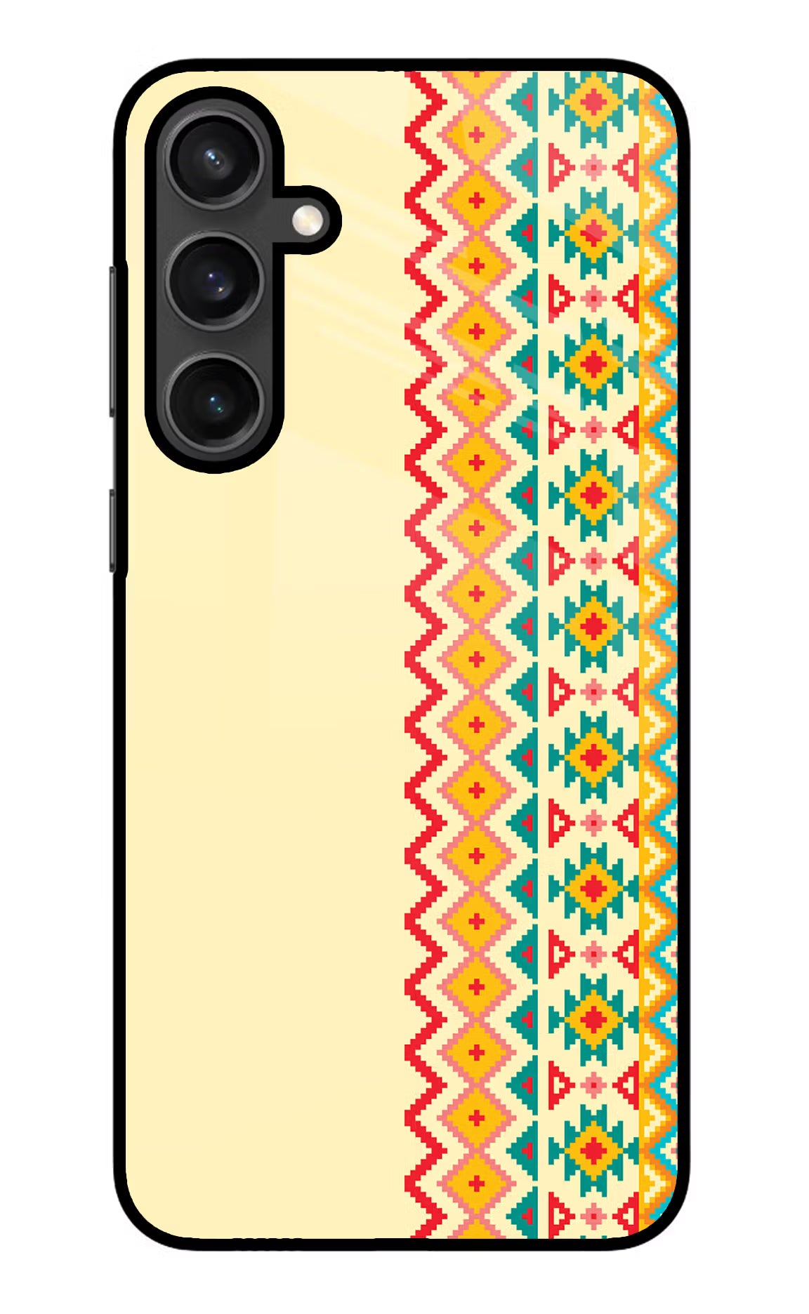 Ethnic Seamless Samsung S23 Glass Case - Ethnic Seamless Samsung S23 Glass Case Ethnic Seamless Samsung S23 Glass Case