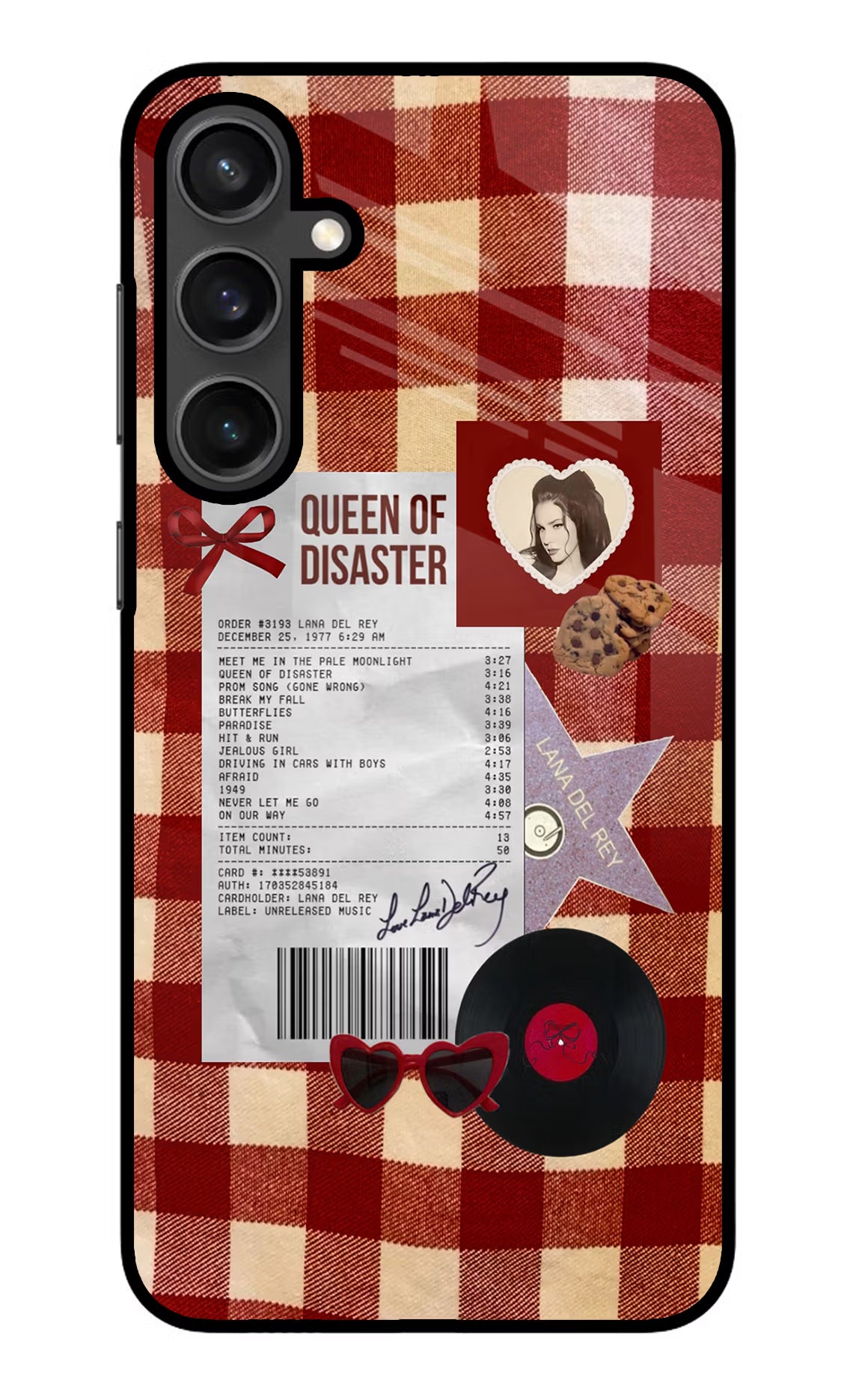 Queen of Disaster Samsung S23 Glass Case - Queen of Disaster Samsung S23 Glass Case Queen of Disaster Samsung S23 Glass Case
