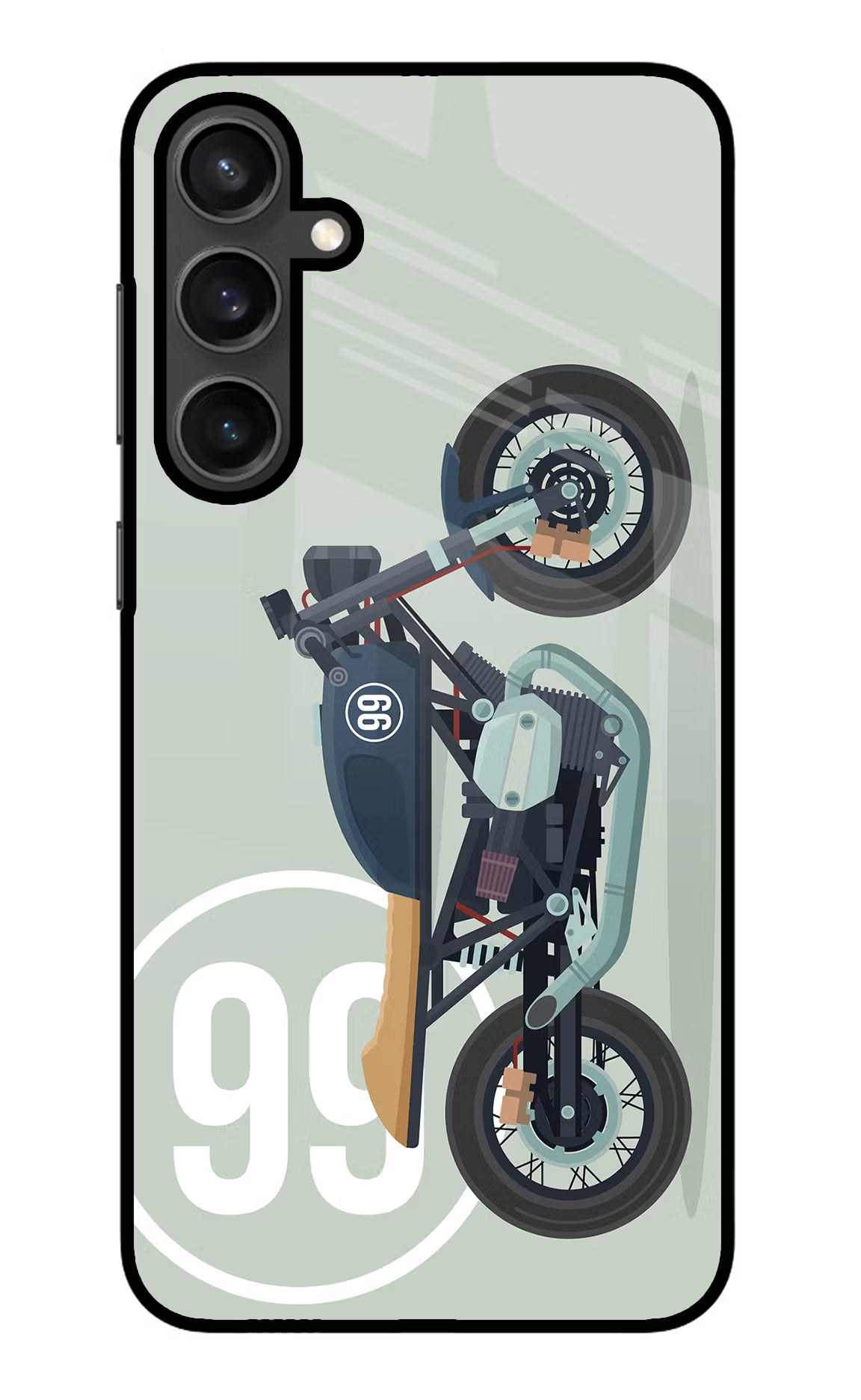 Classic Cafe Racer 99 Samsung S23 Glass Case - Classic Cafe Racer 99 Samsung S23 Glass Case Classic Cafe Racer 99 Samsung S23 Glass Case