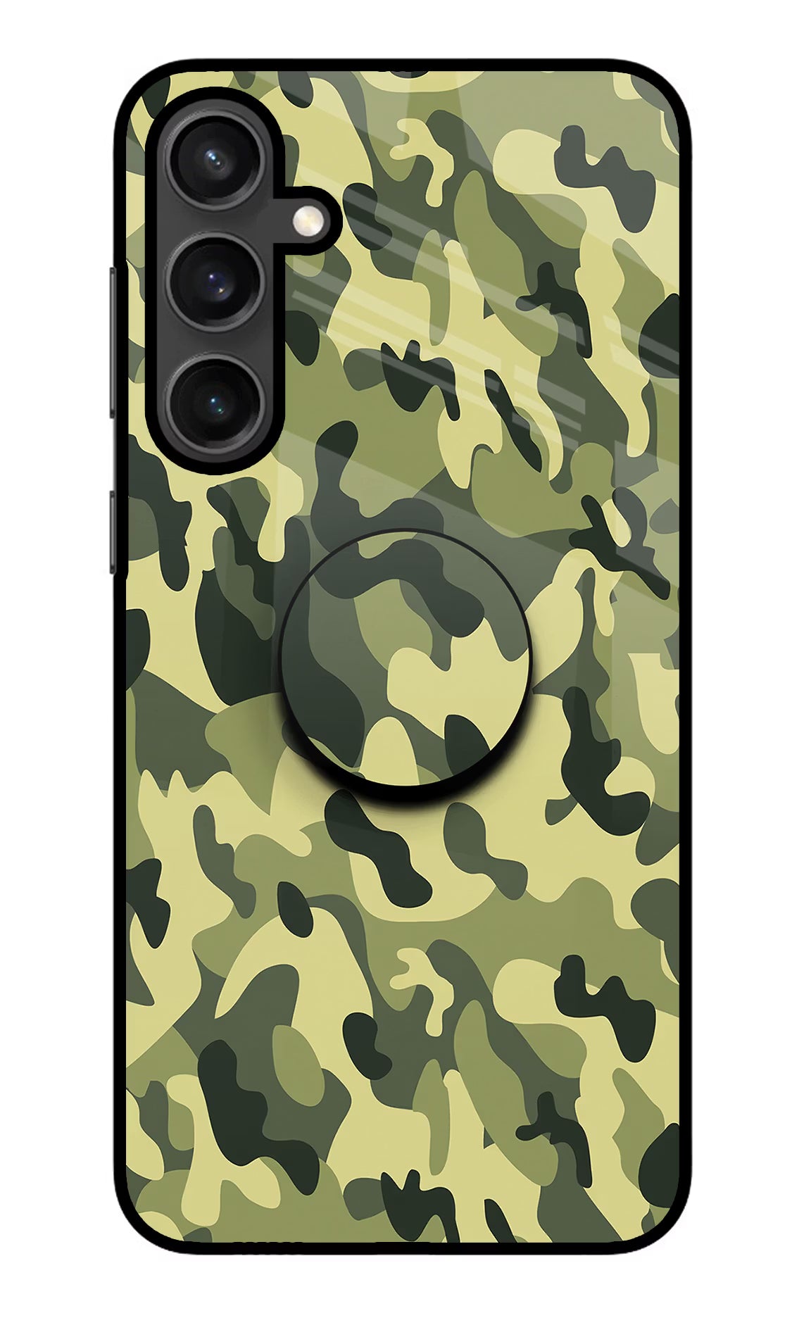 Camouflage Samsung S23 Glass Case - Camouflage Samsung S23 Glass Case Camouflage Samsung S23 Glass Case
