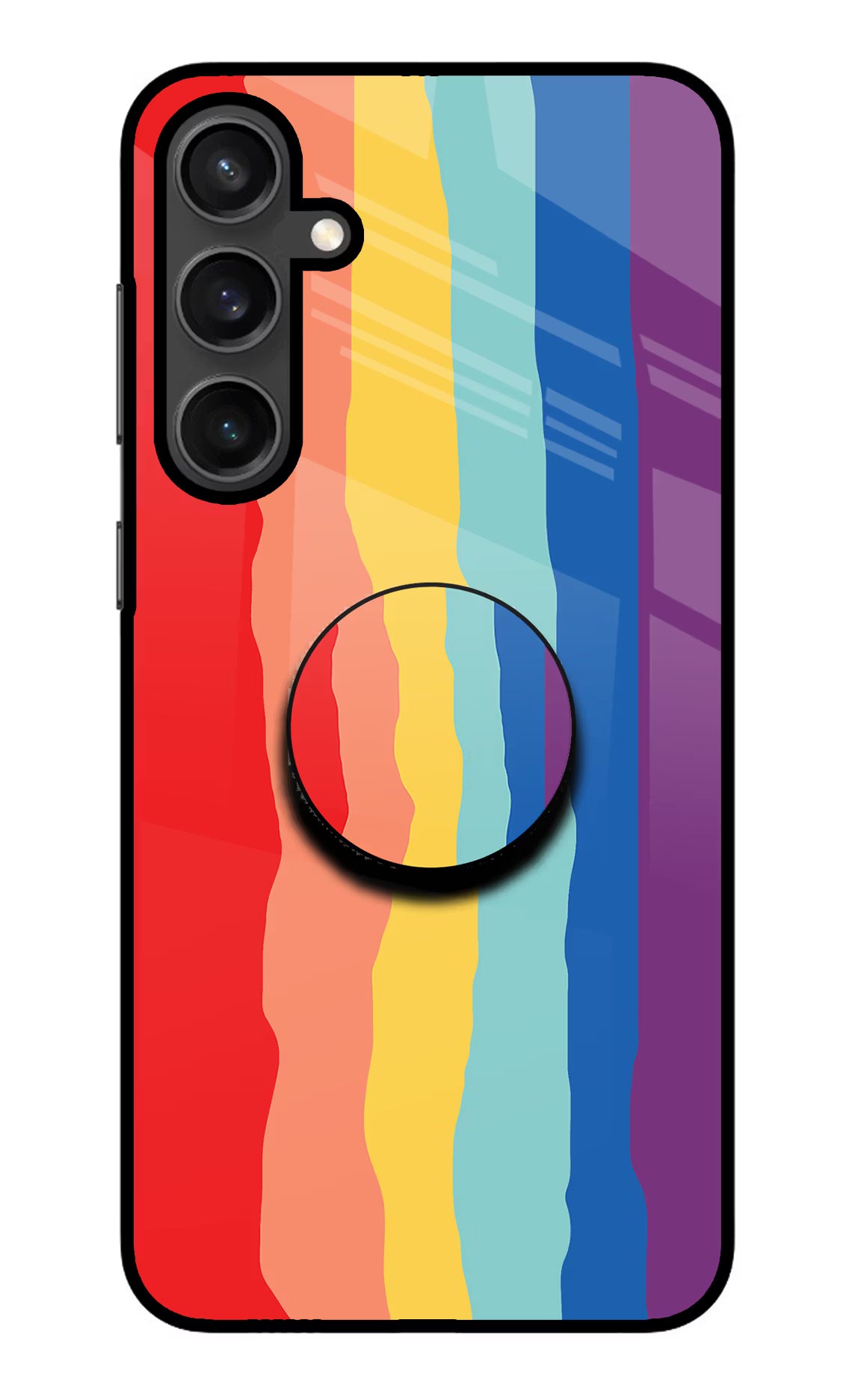 Rainbow Samsung S23 Glass Case - Rainbow Samsung S23 Glass Case Rainbow Samsung S23 Glass Case