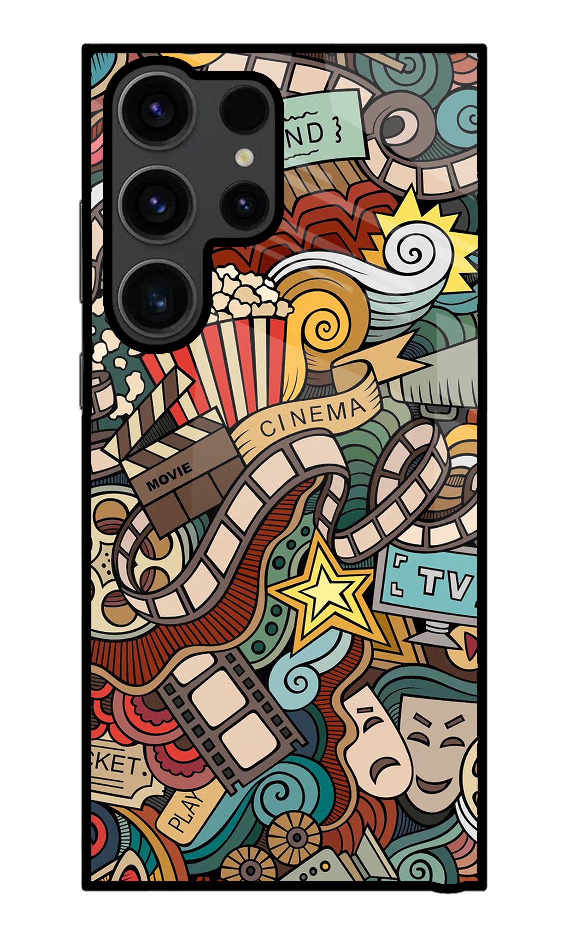 Cinema Abstract Samsung S23 Ultra Glass Case - Cinema Abstract Samsung S23 Ultra Glass Case Cinema Abstract Samsung S23 Ultra Glass Case